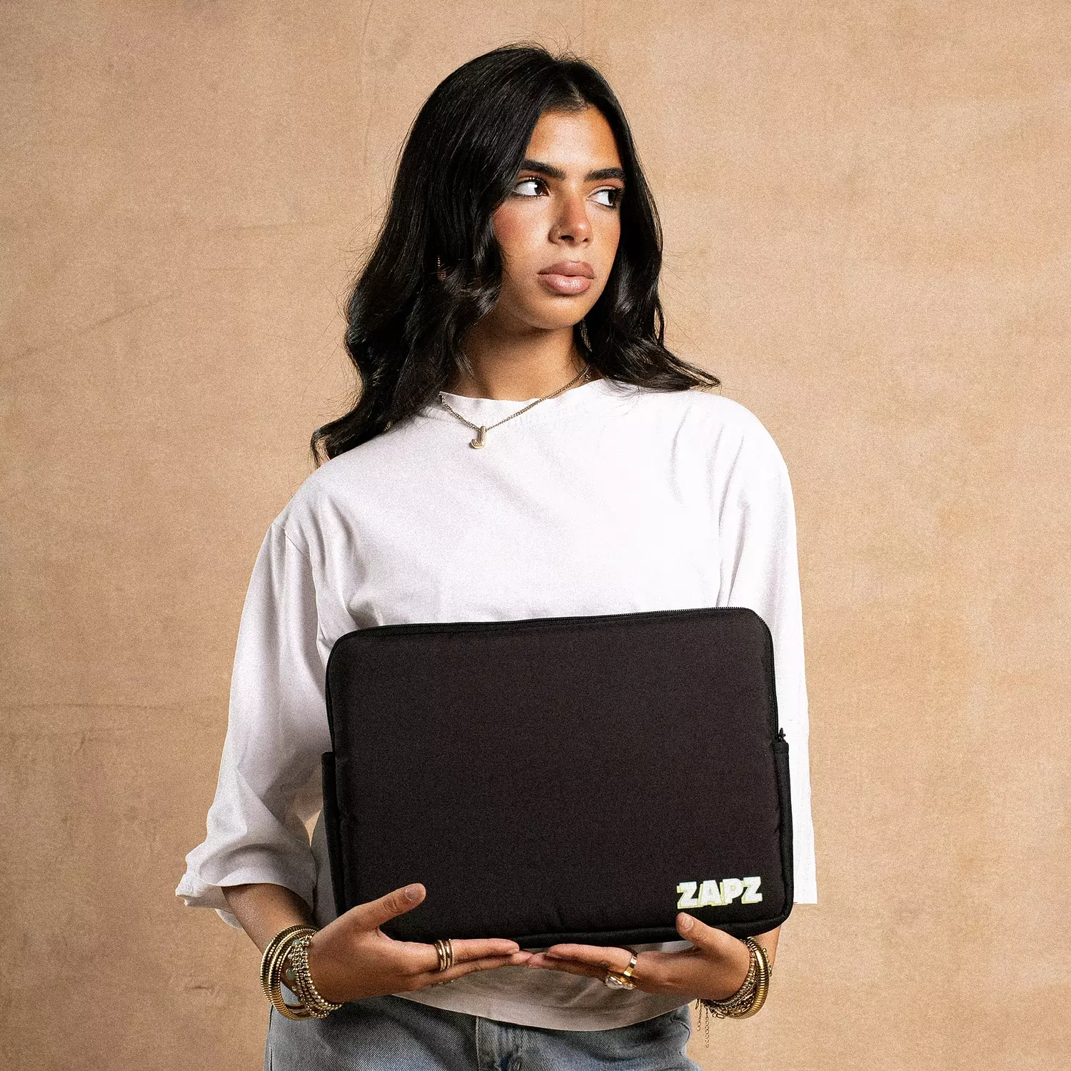 BLACK BASIC LAPTOP SLEEVE image