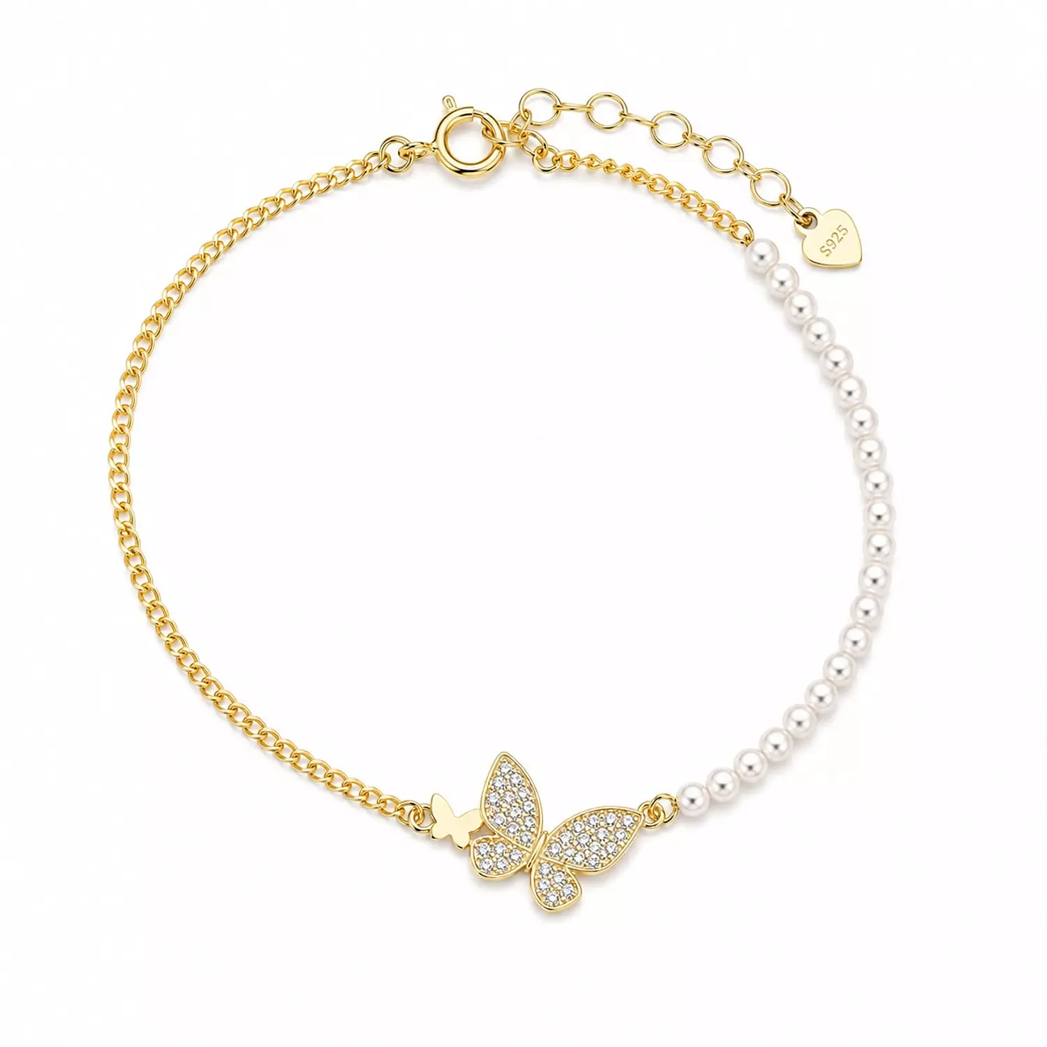 Silver Bracelet Butterfly 1
