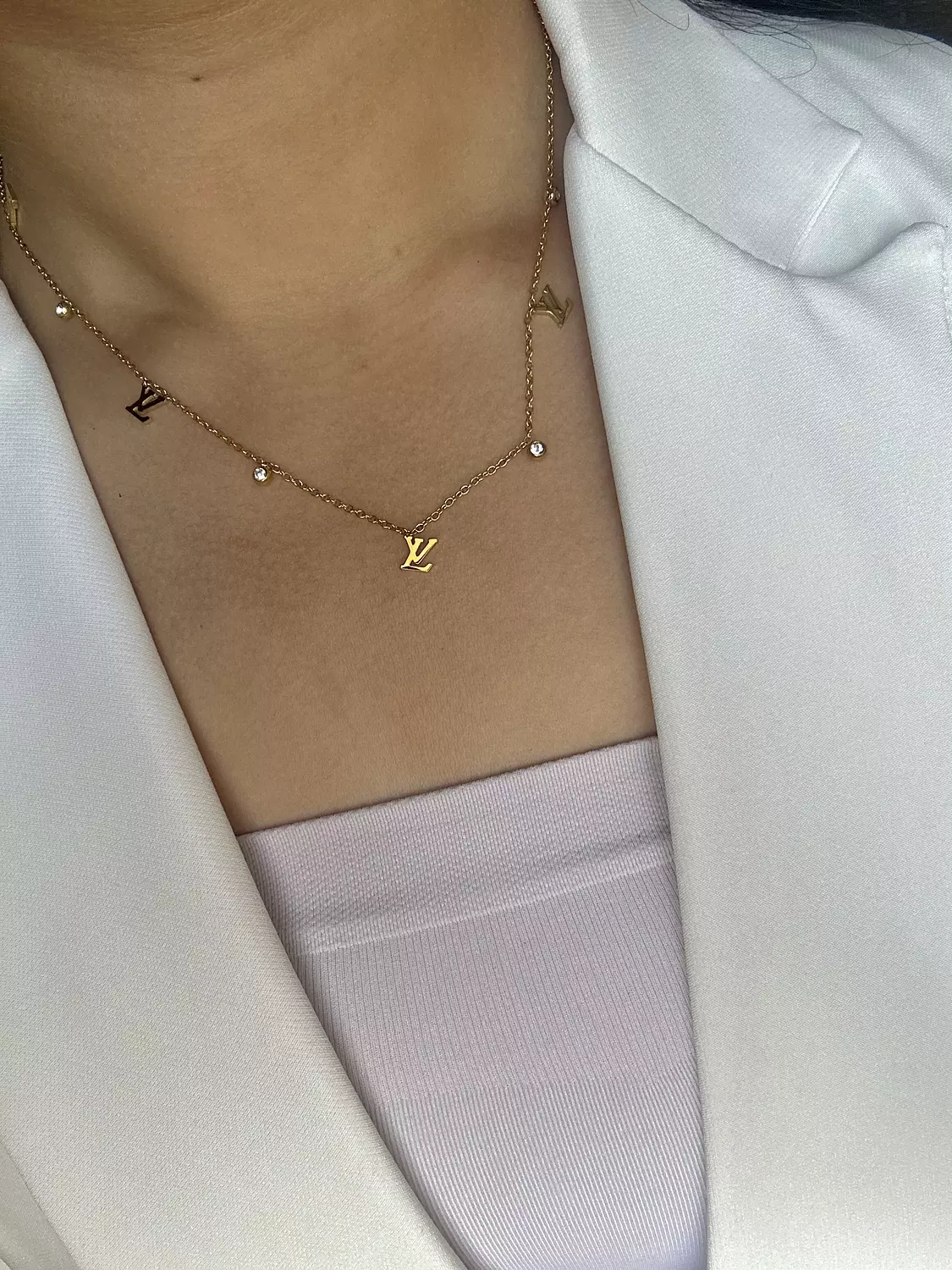 Sparkling LV Necklace  1