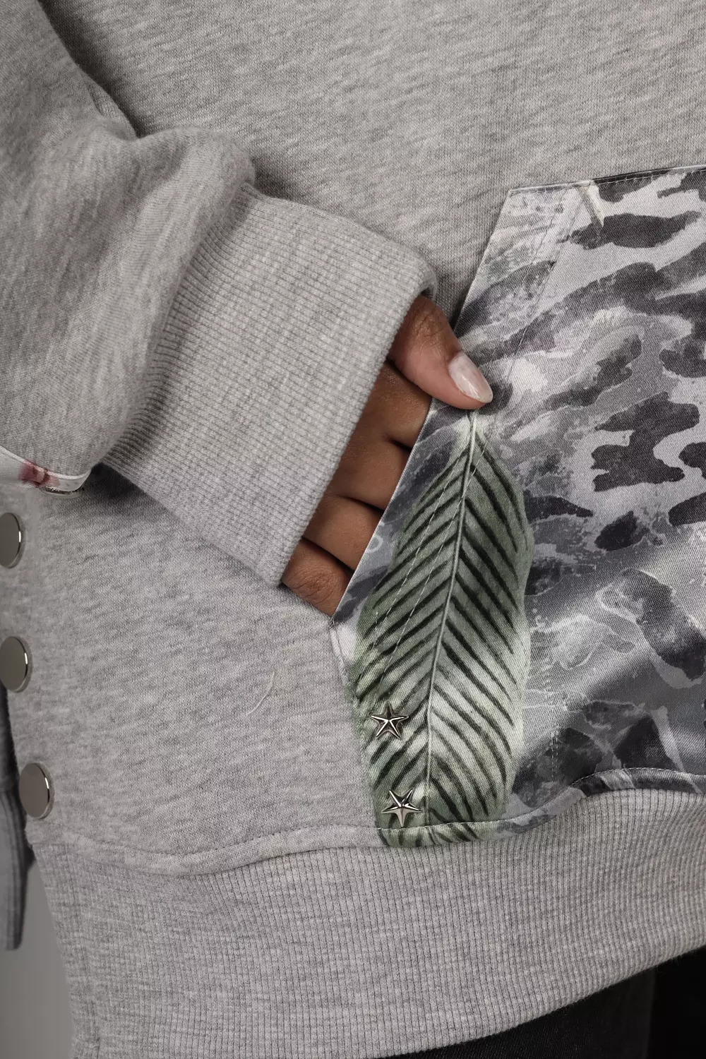 WILD 'IN GREY" HOODIE 11