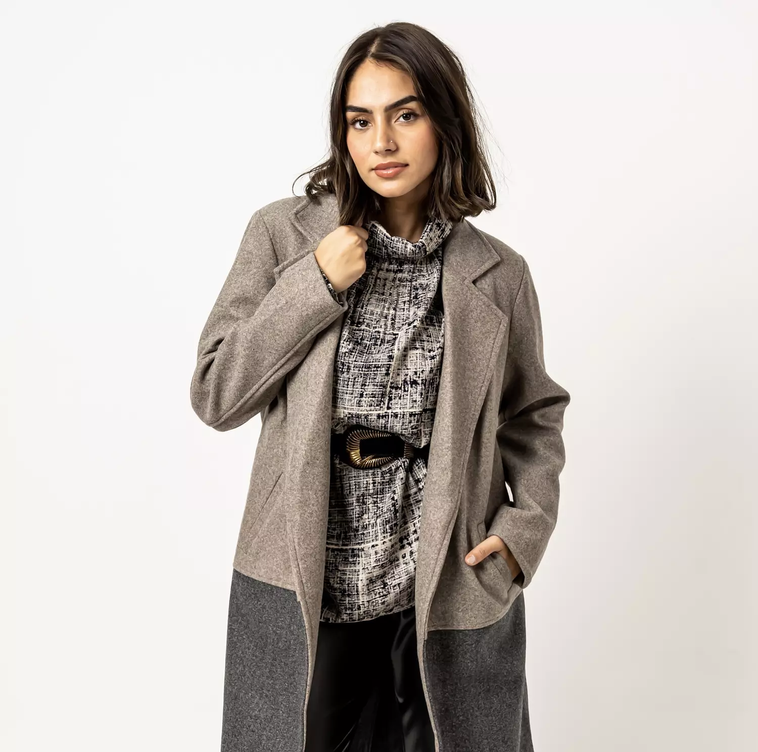 Shades of grey long coat 3