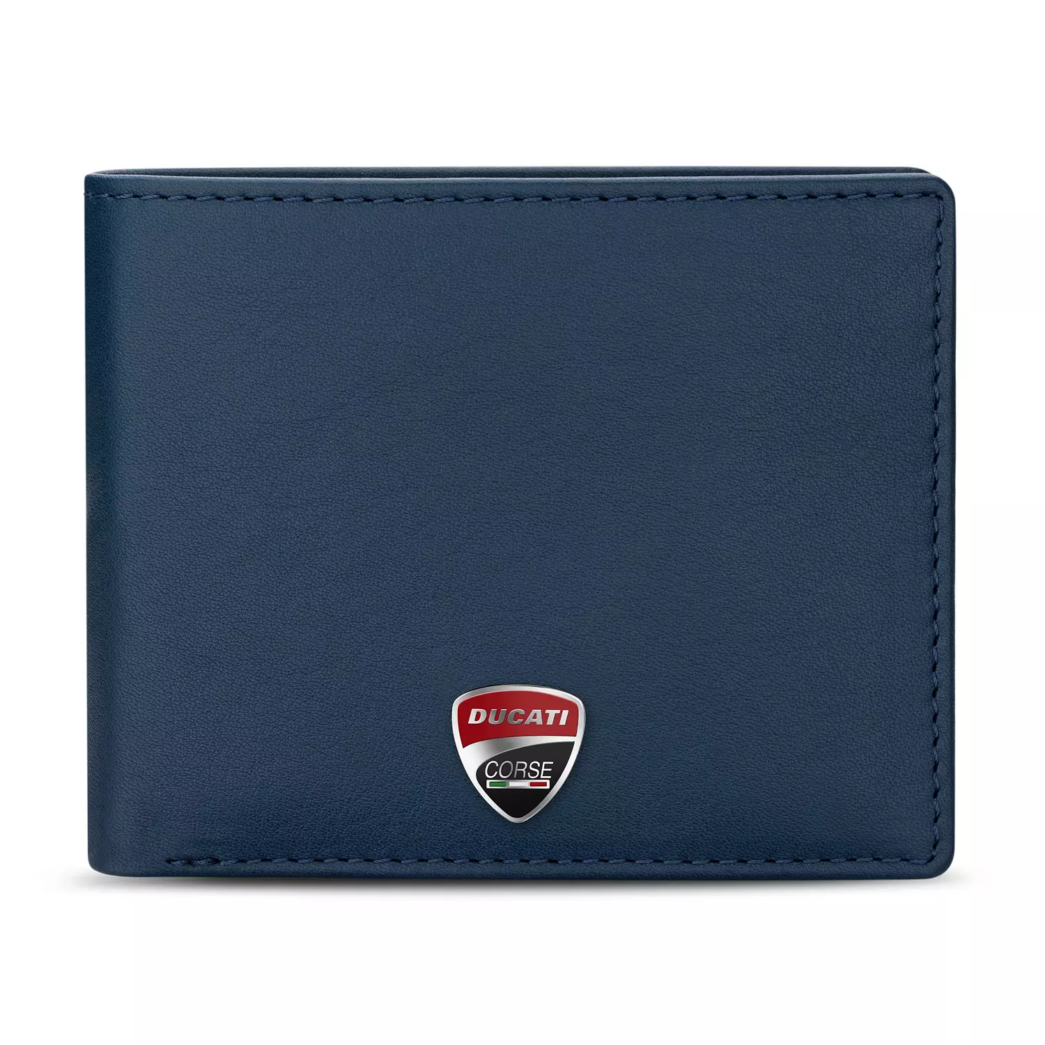 Ducati Corse Blue Genuine Leather Wallet For Men - DTLGW2201002