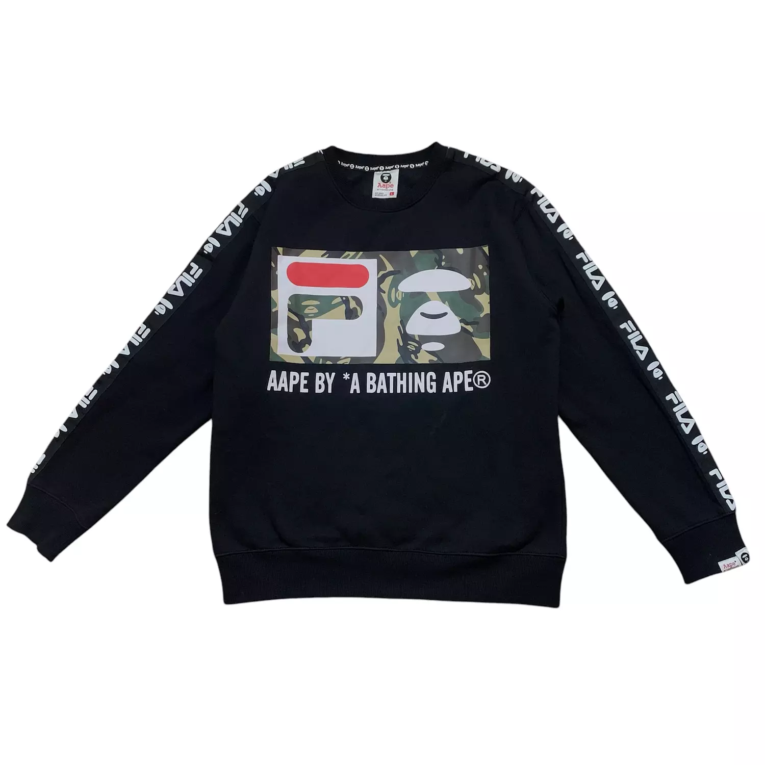 Aape x fila crewneck image