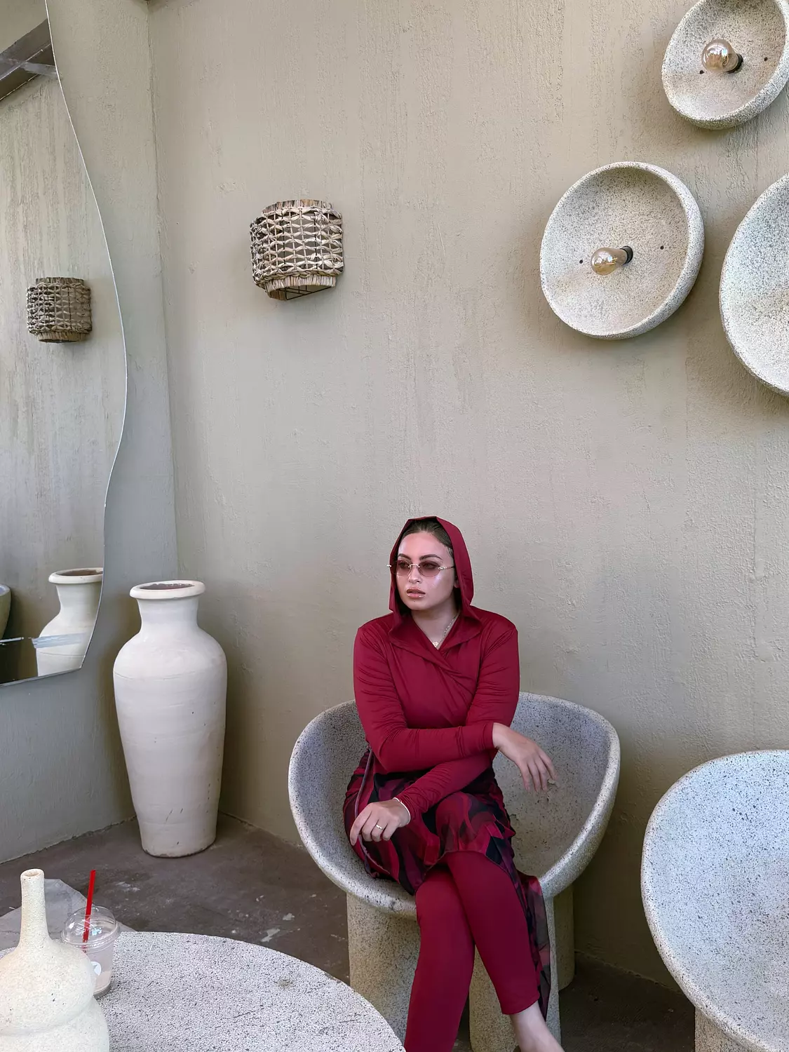 Maroon Marble Burkini 15
