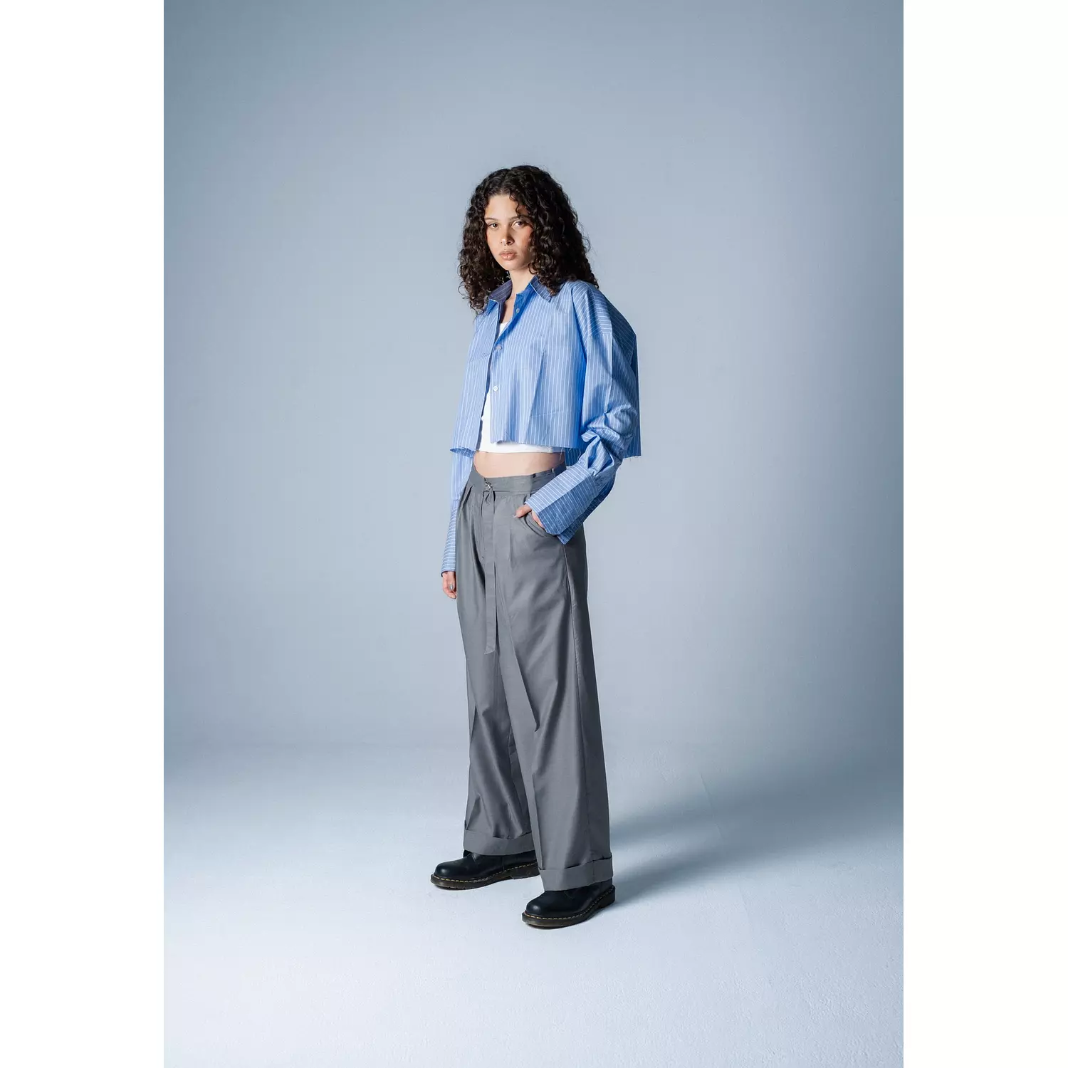 Crisp Pleated Pants image