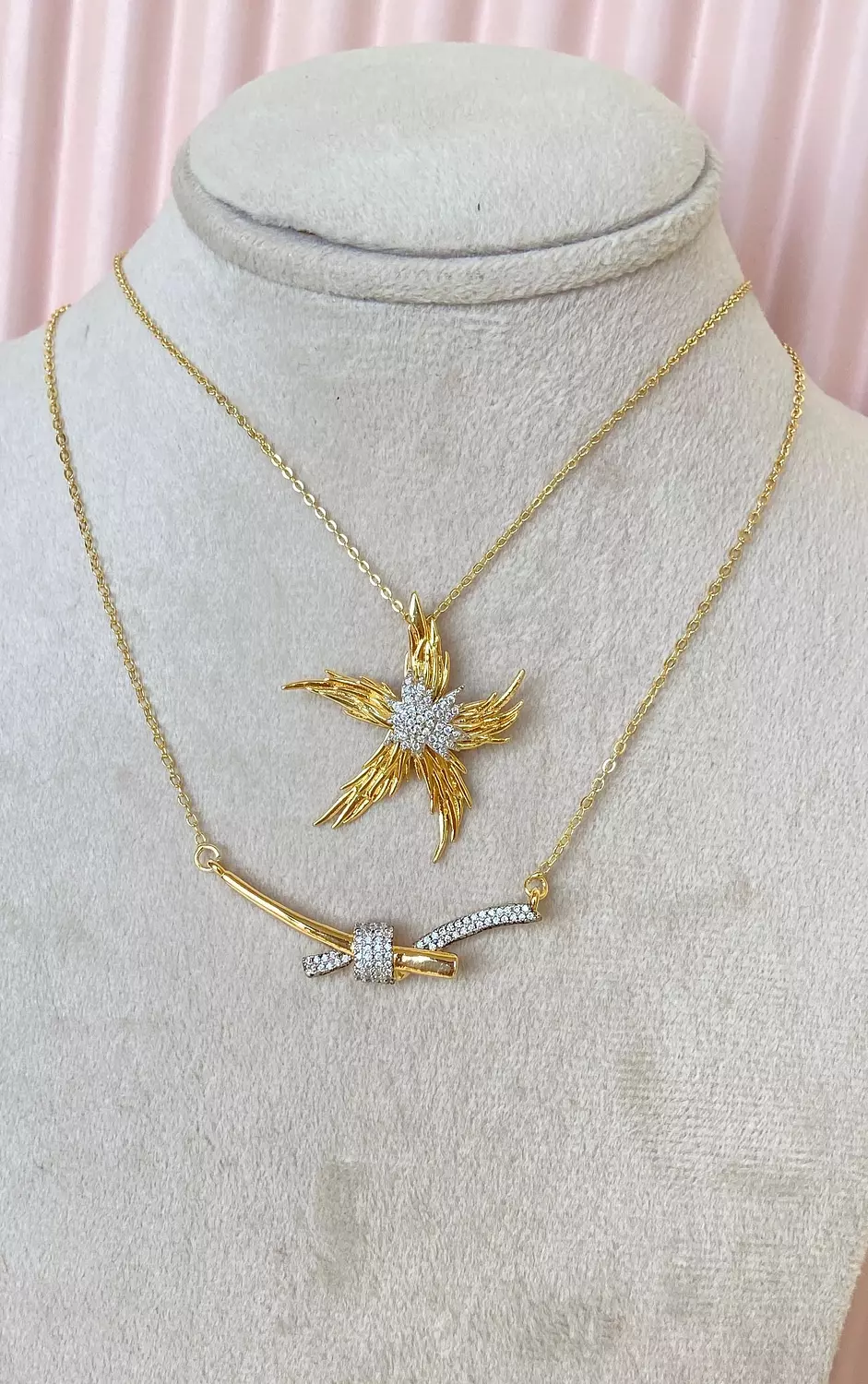 SilverxGold necklace image