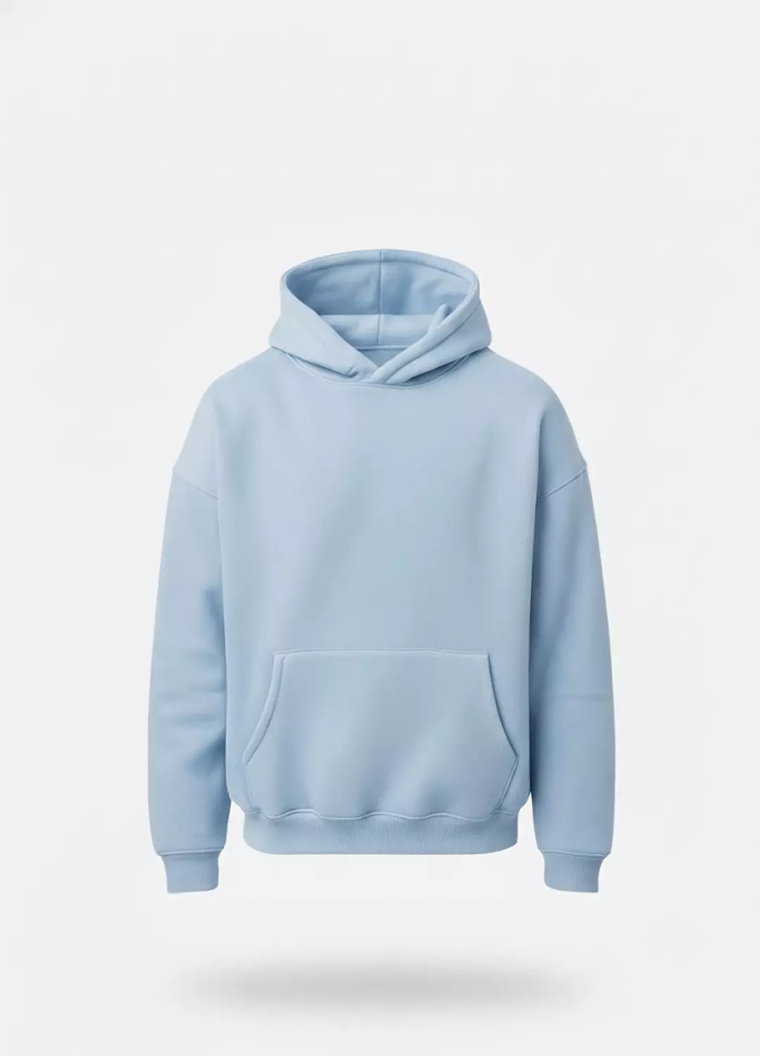 Oversized Baby Blue Hoodie – Cool Wave 4