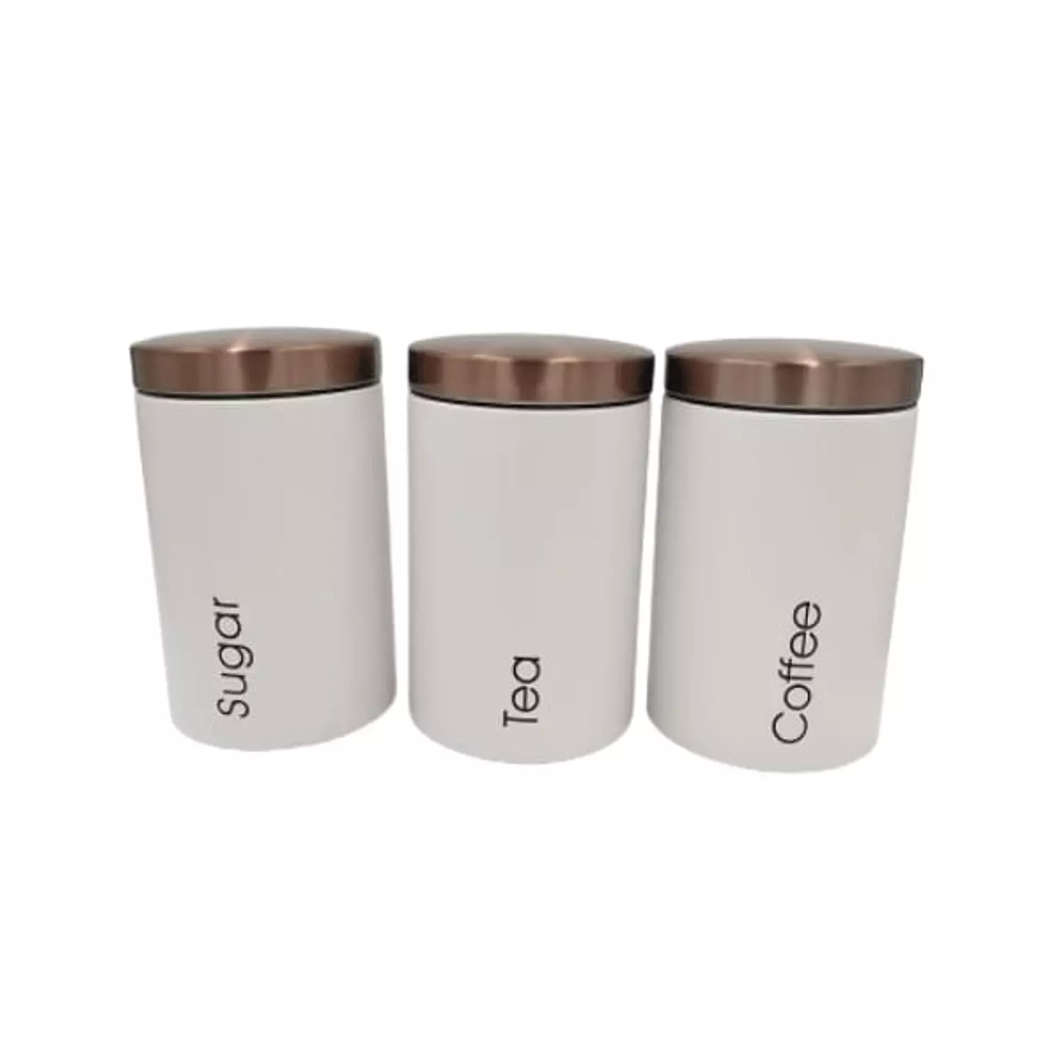 Tea And Sugar And Coffee Metal Jars 1