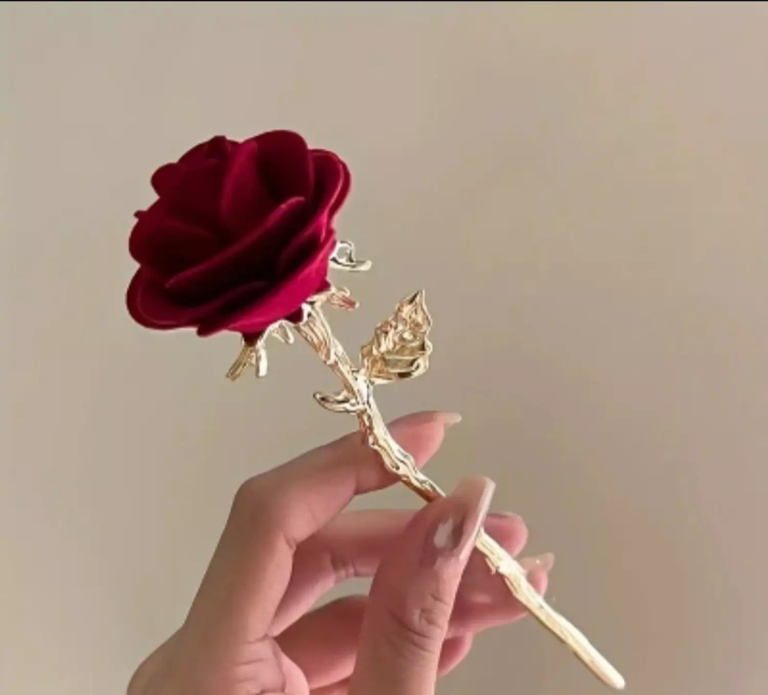 Red Rose Hairpin hover image