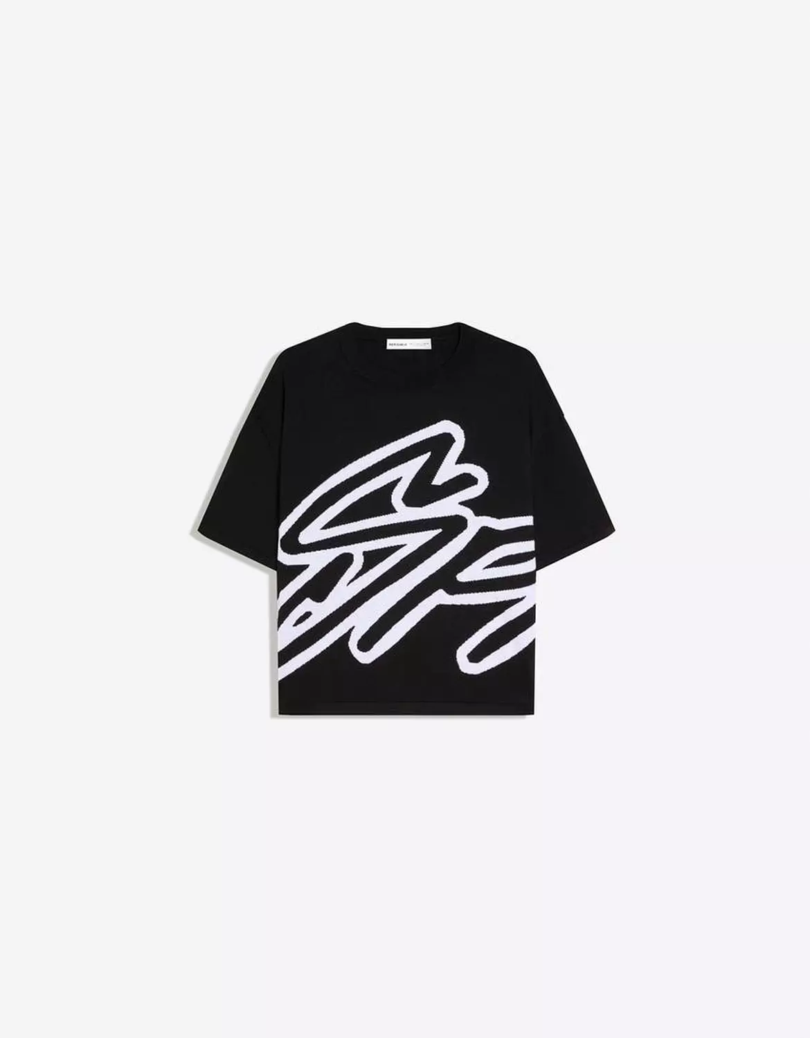 BERSHKA SHORT SLEEVE PRINT T-SHIRT 4