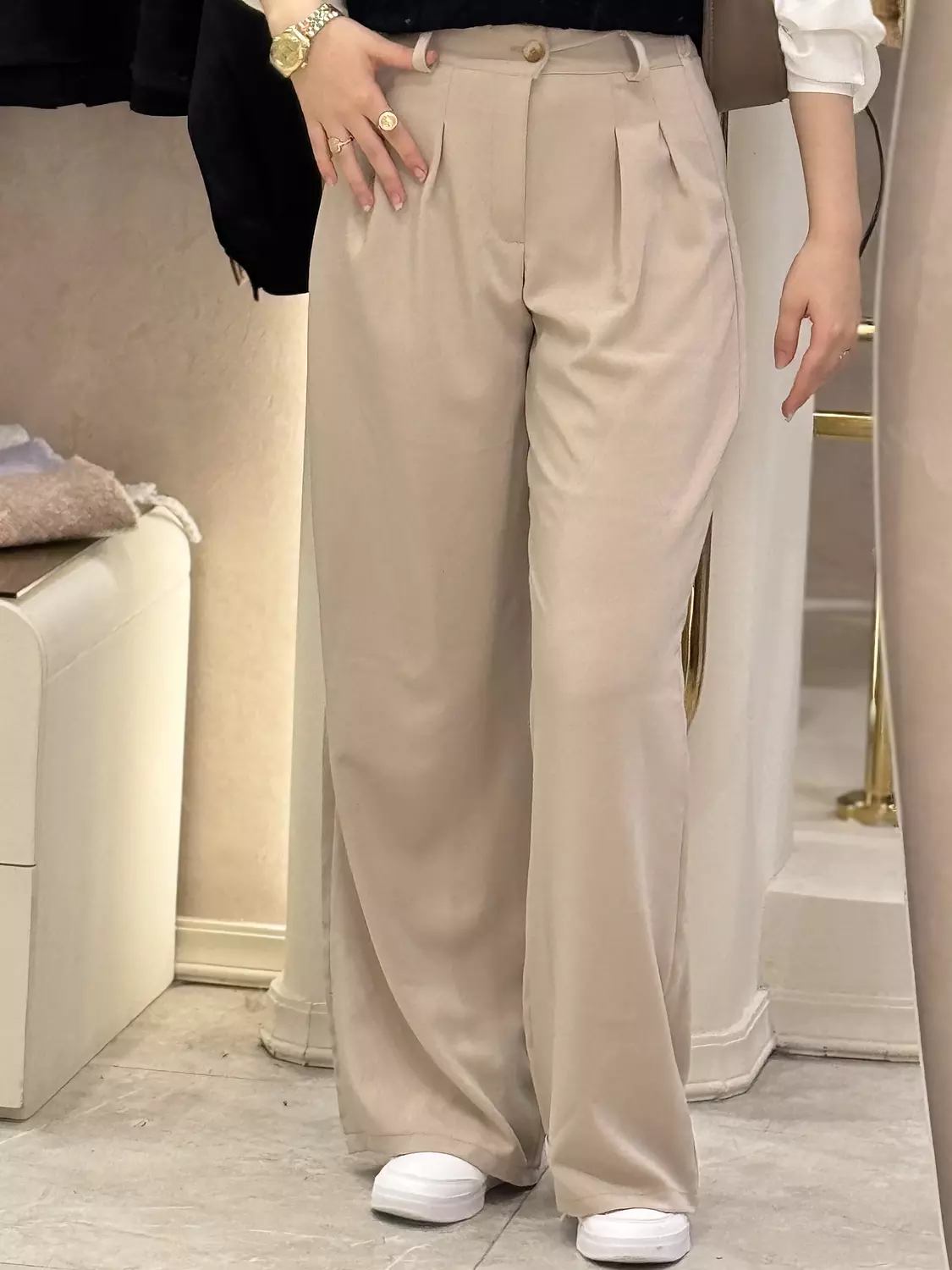 Sand Dune (Beige) Formal Pants 1