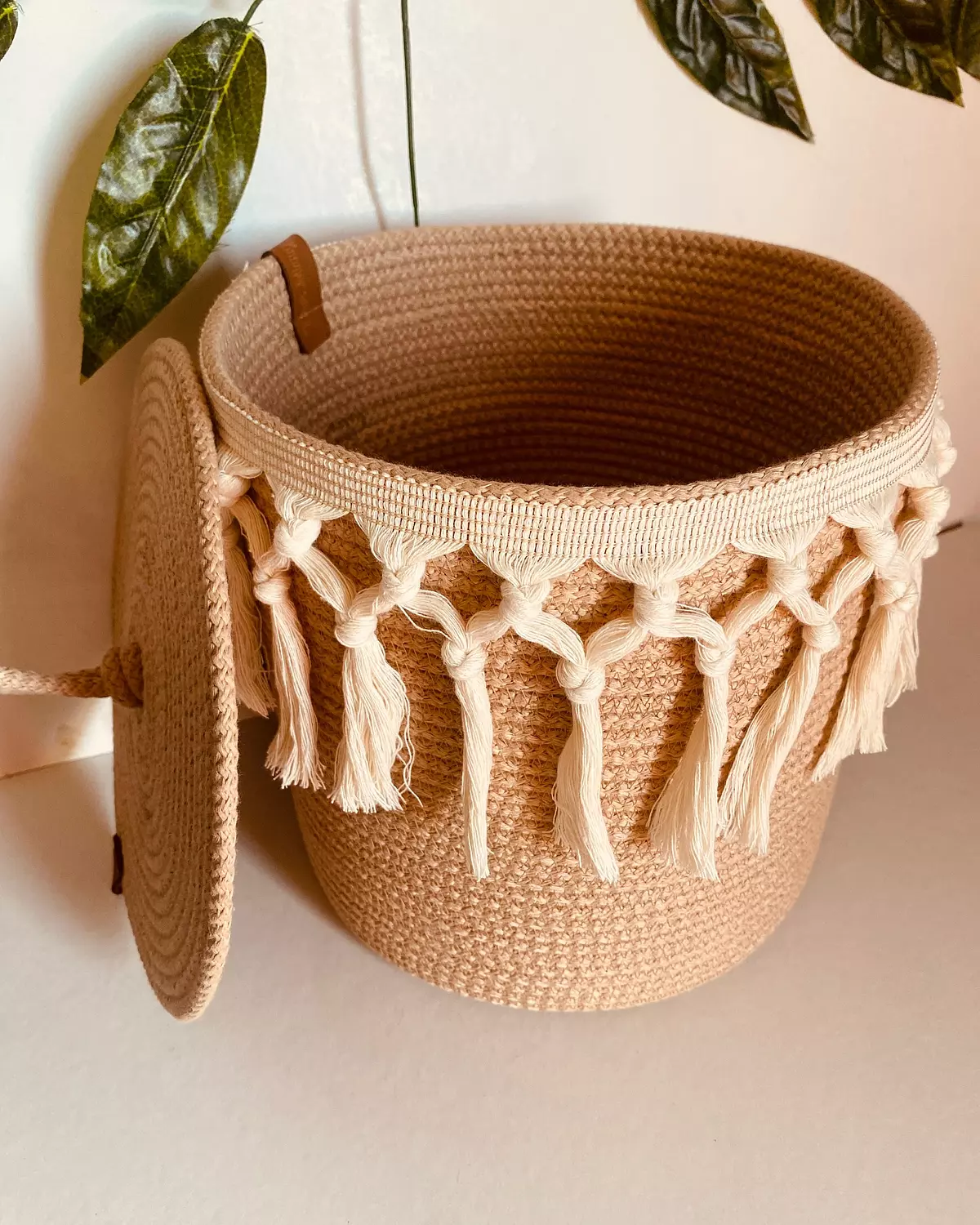 Boho Rope Storage Basket hover image