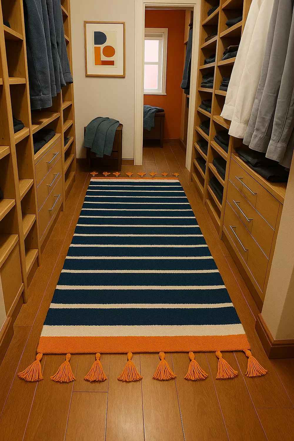 Nautical Stripes Kilim Runner image