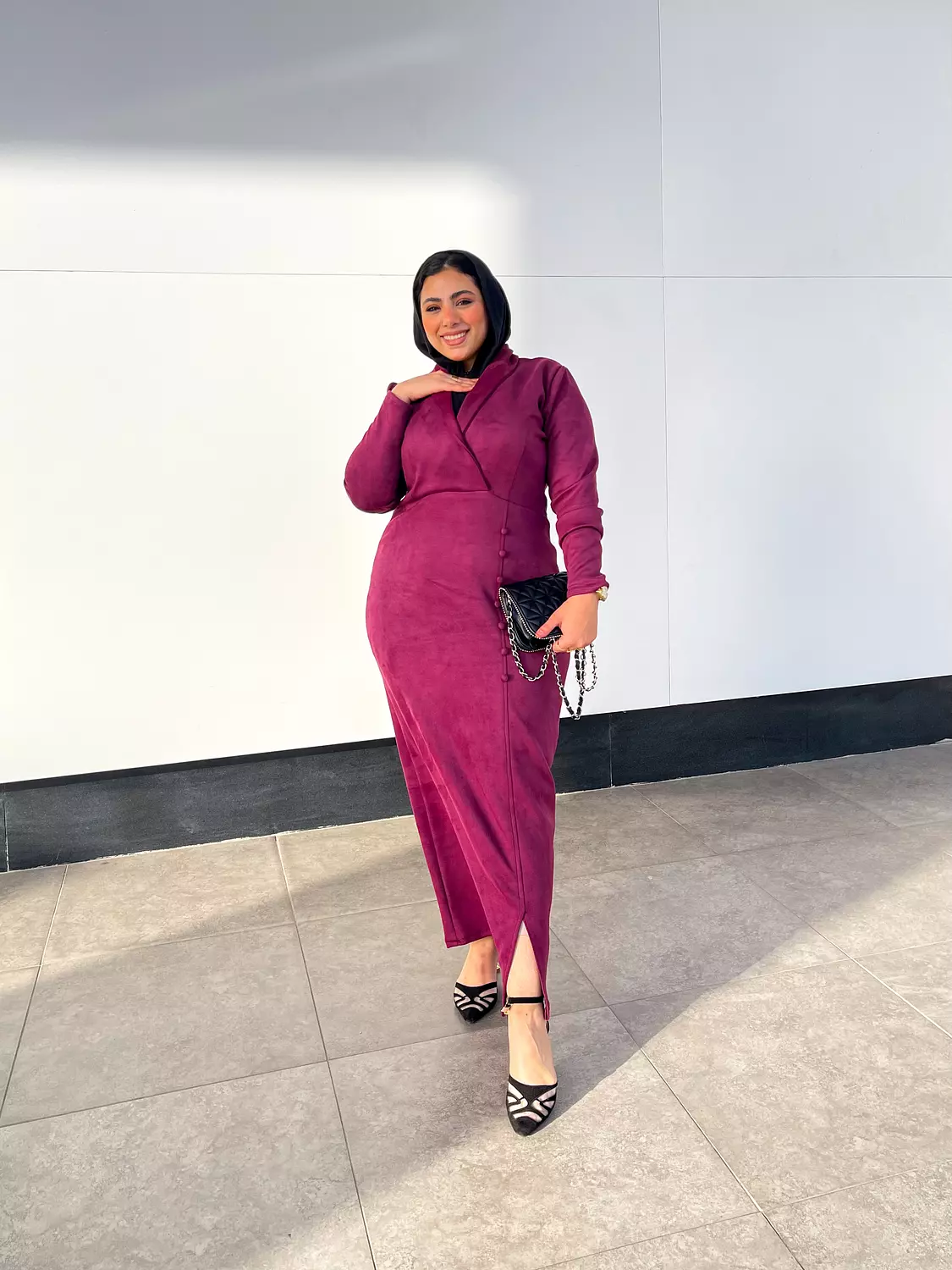 Blazer Dress (Burgundy color) 5