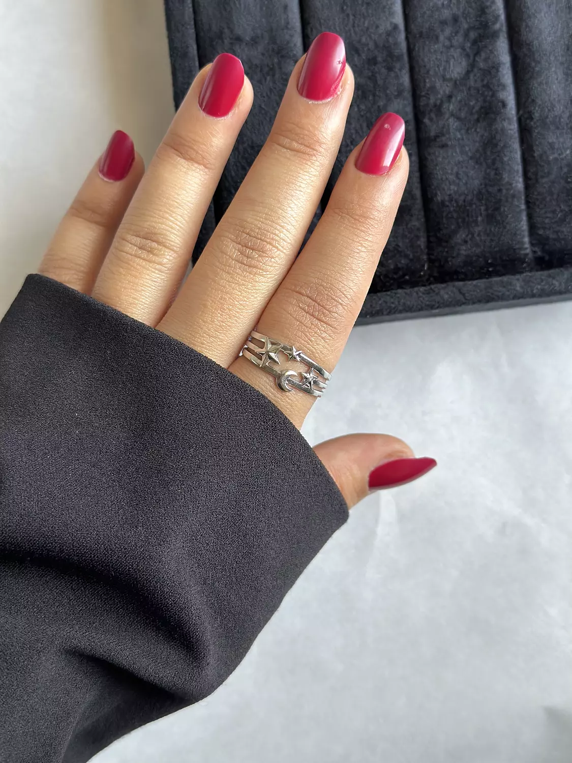 Star Moon Silver Ring 3