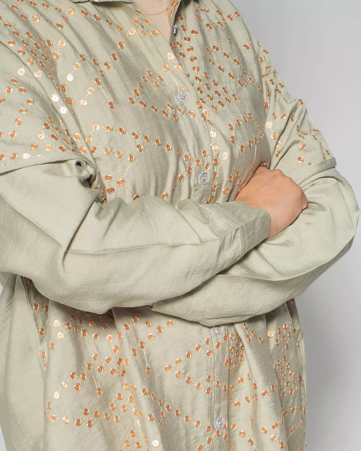 Gleam ease shirt (mint) hover image