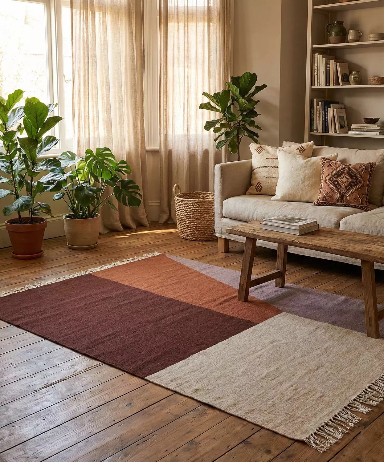 Alexandrian Azure Kilim Rug 2