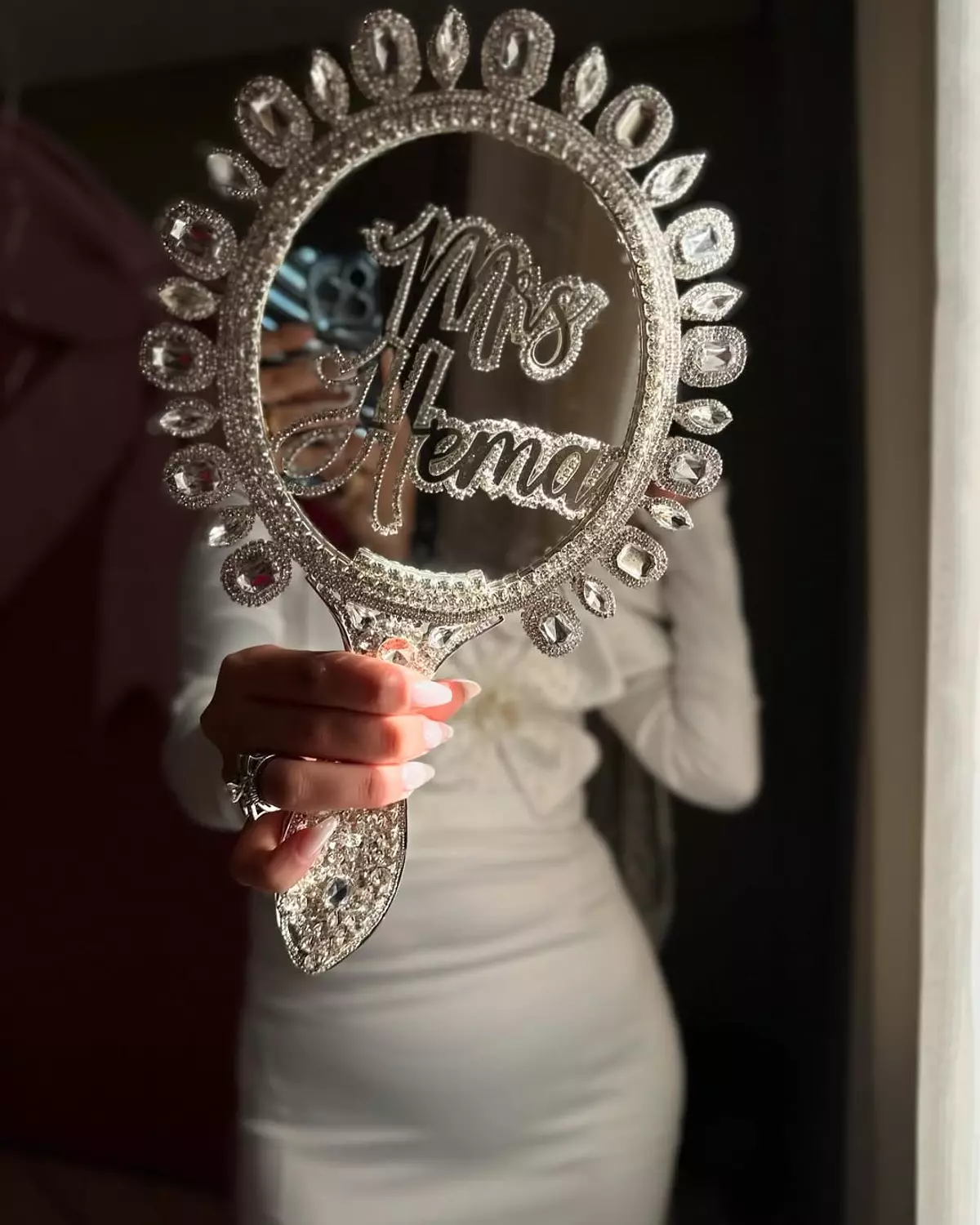 Luxury Crystal Hand Mirror 4 image