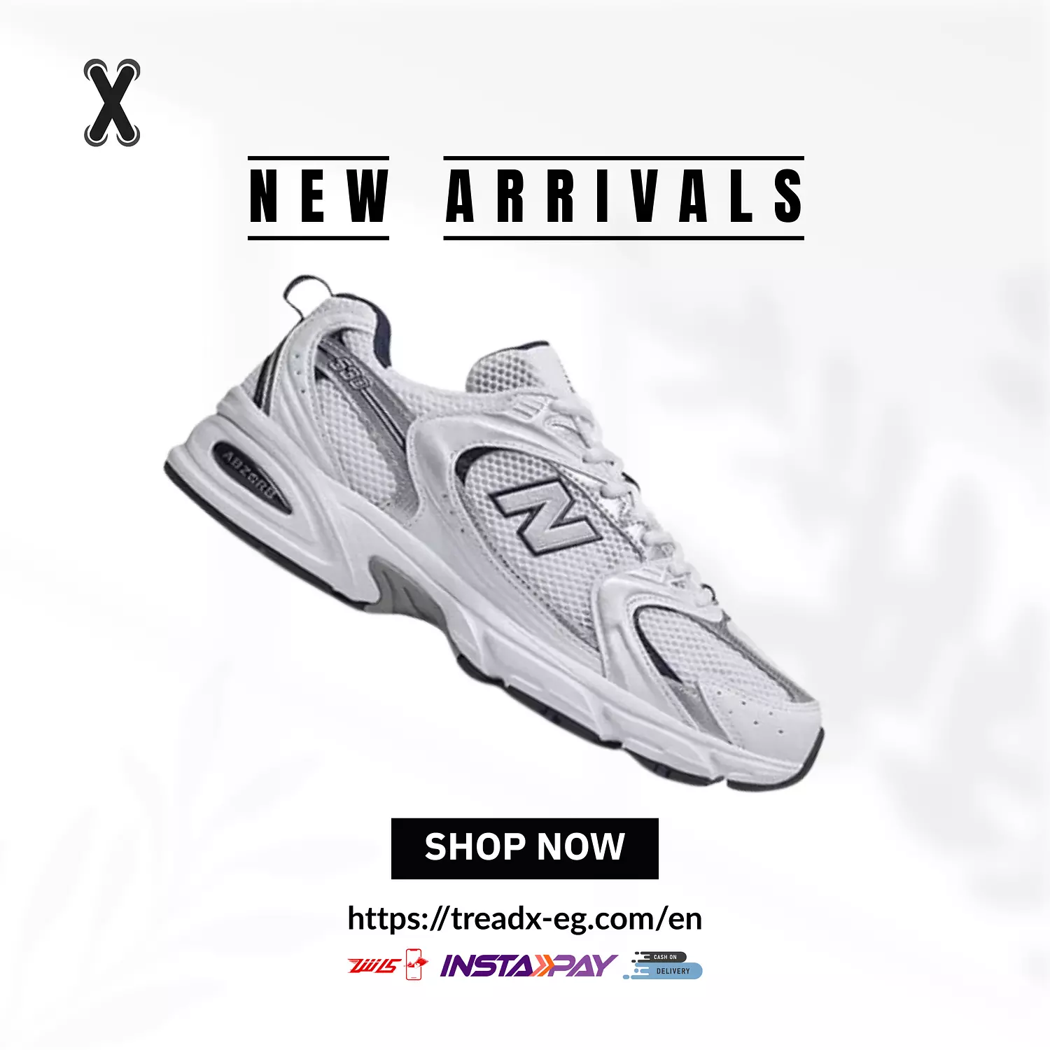New Balance 530 White Silver Navy image