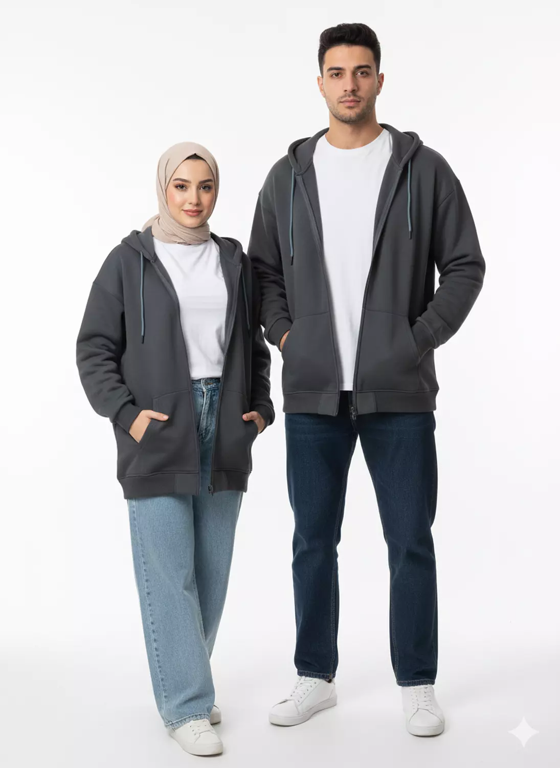 Daily Comfort Full-Zip Hoodie. 1