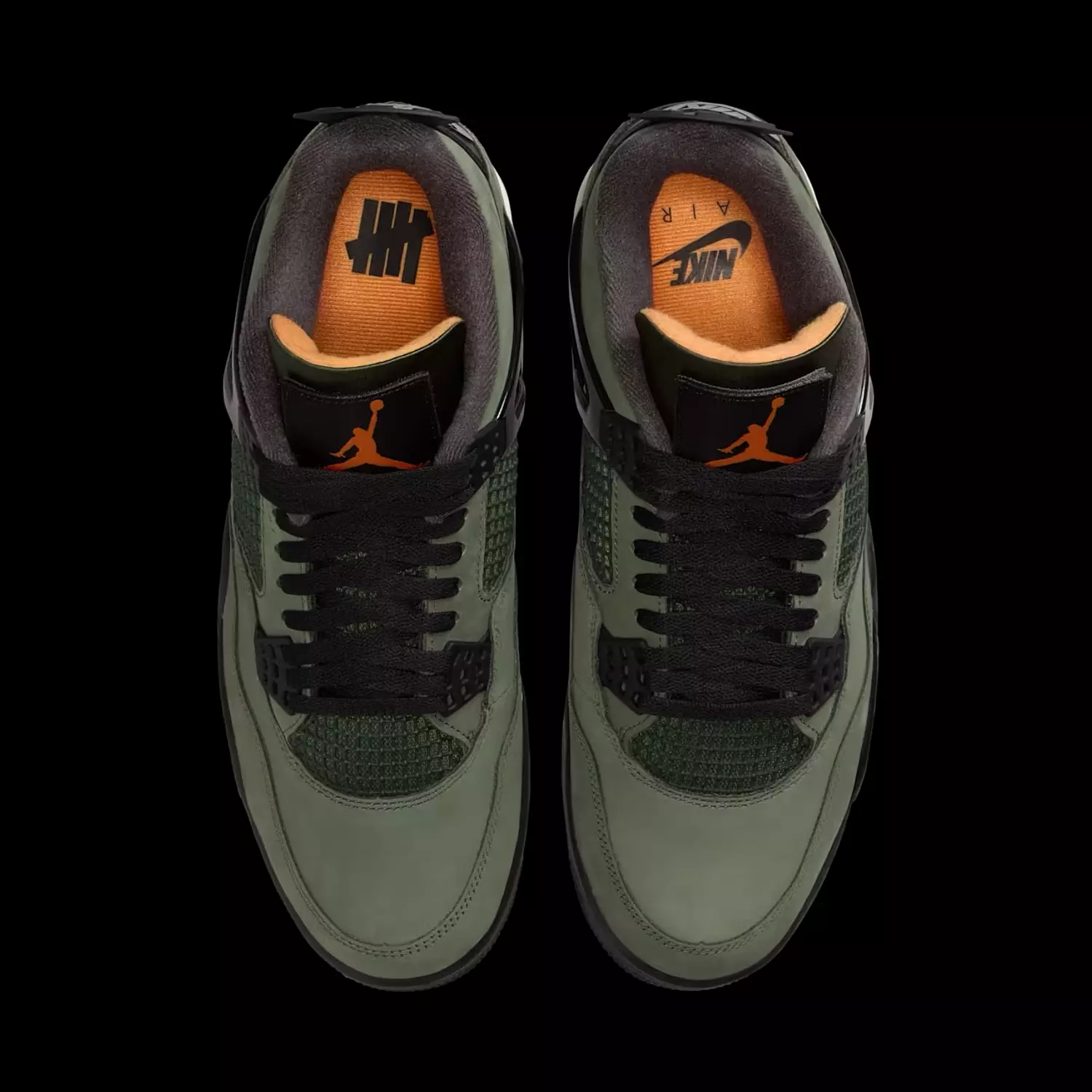 Air Jordan 4 x UNDEFEATED 'Deep Green and Clementine' 4