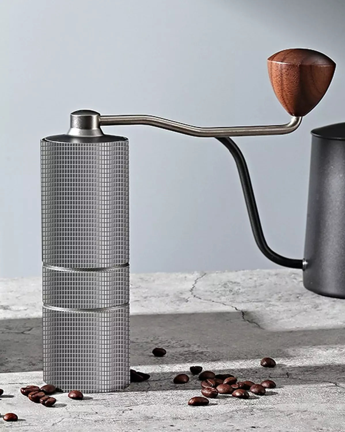 Stainless Steel Seven Cone Manual Coffee Grinder Silver(Compatible with exposed port filter arm) 10