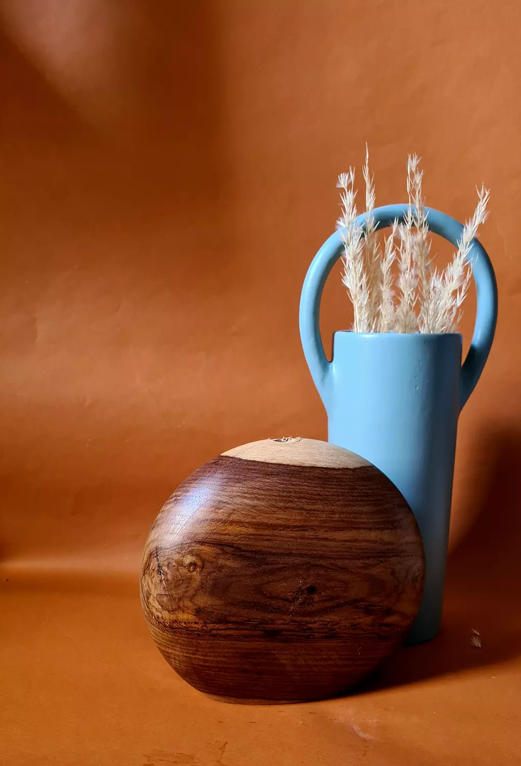 Wood and blue due image