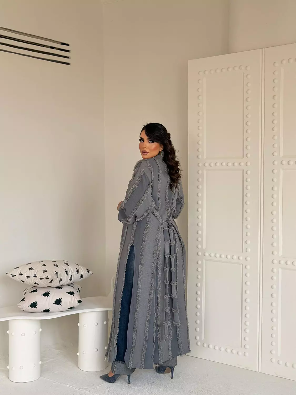 Zyra Kimono In Grey hover image