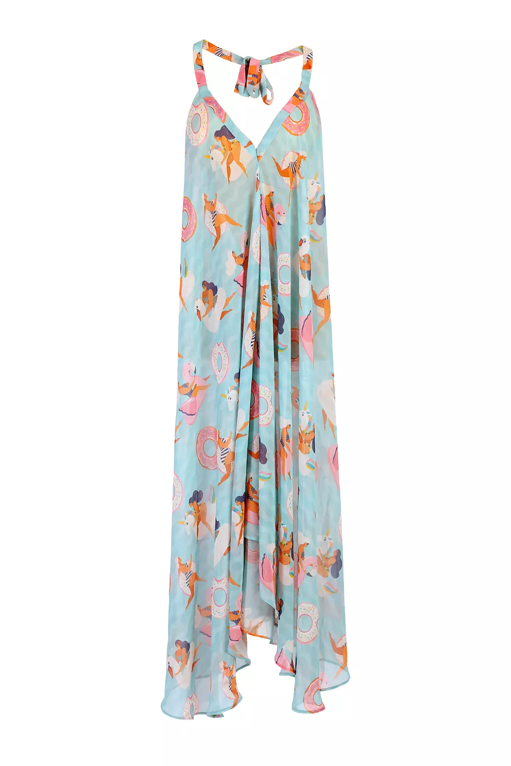 Backless Printed  Dress 1