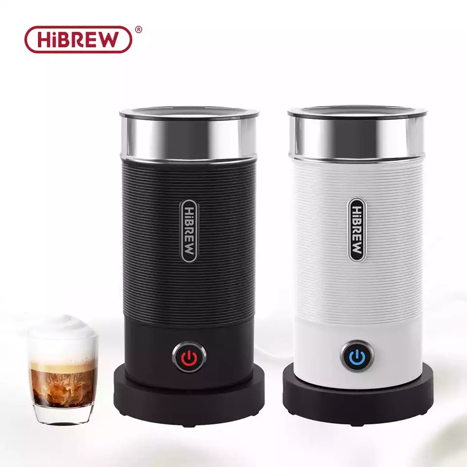 HiBREW M1A Automatic 4-in-1 Milk Frother & Milk Warmer | Hot & Cold Foam | One-Touch Operation hover image