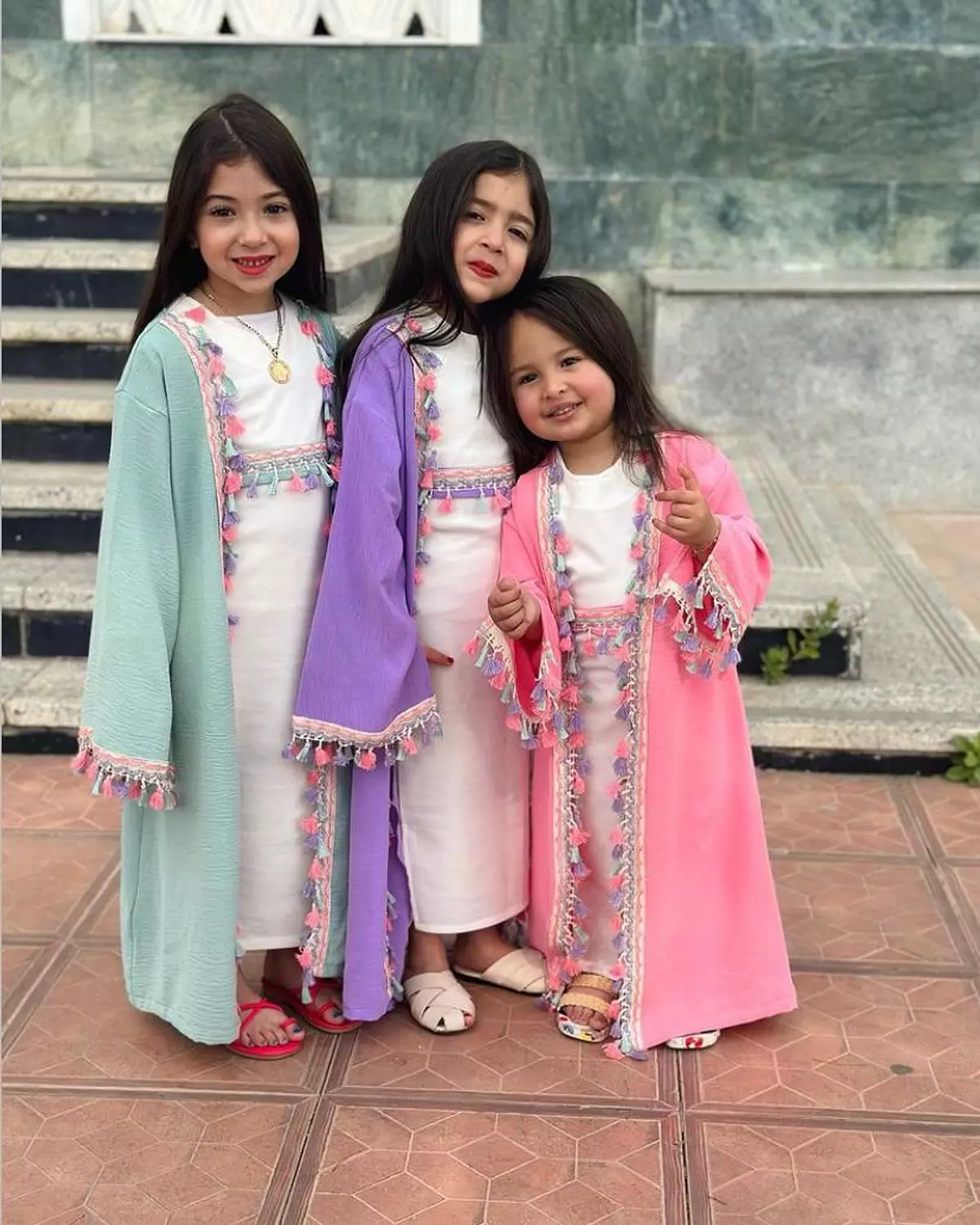 Ramdan Kaftan + Basic dress + Belt image