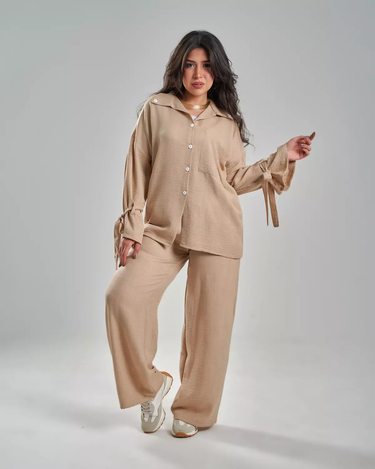 French Linen Set - Beige image