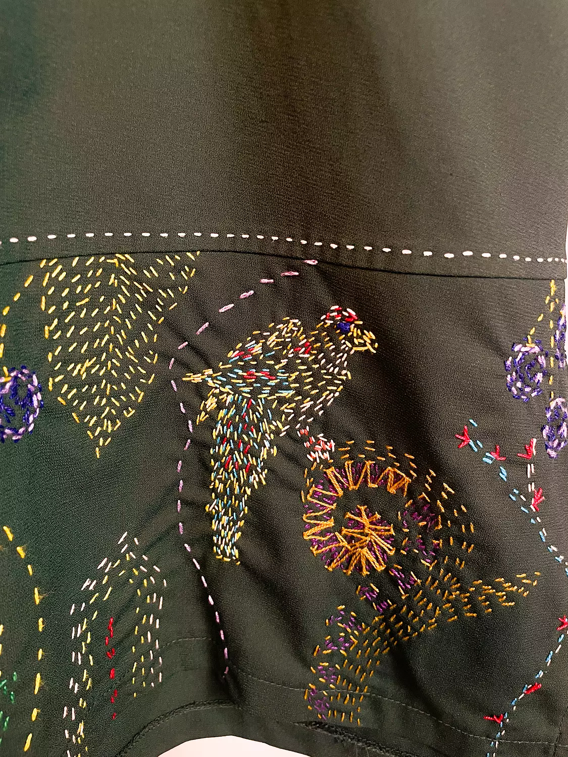 “Nature Scene” Hand-Embroidered Blouse 3