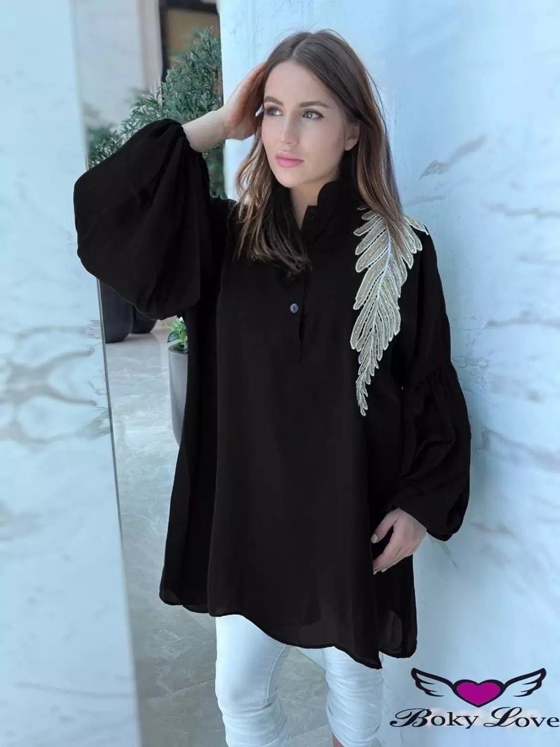 Feathers blouse  image