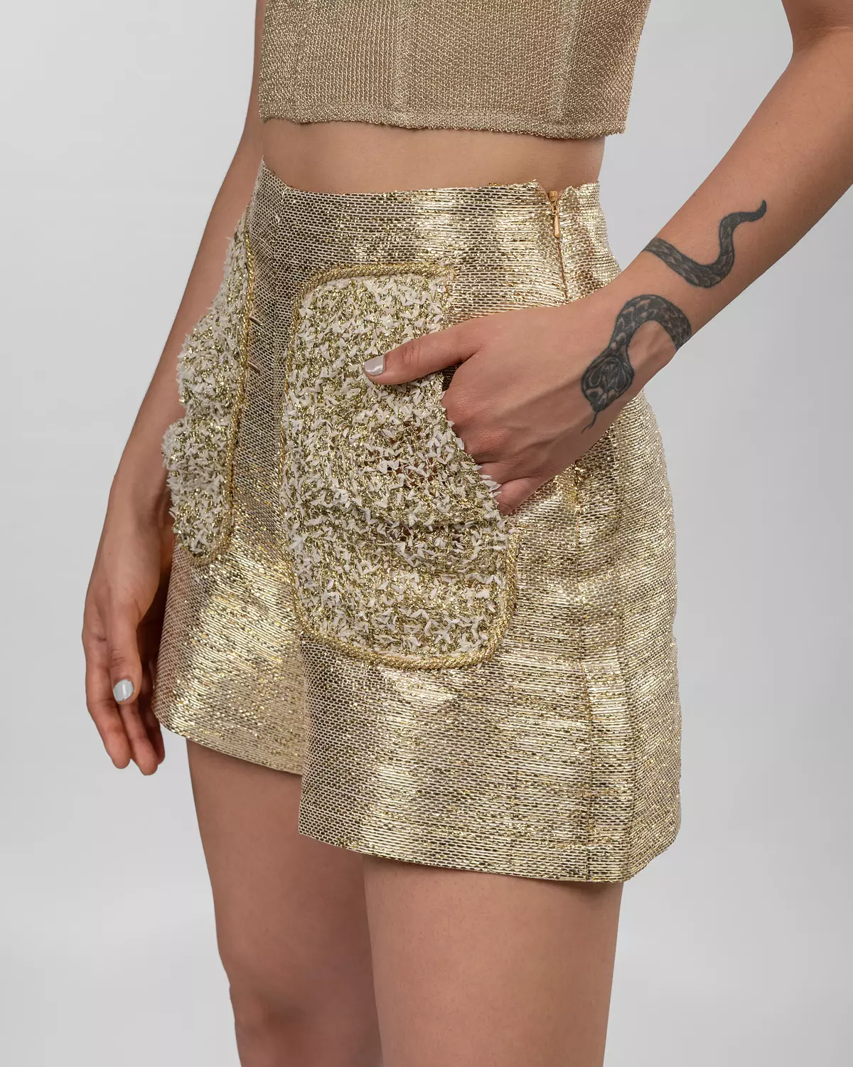 Gold Corset & Shorts Set 6