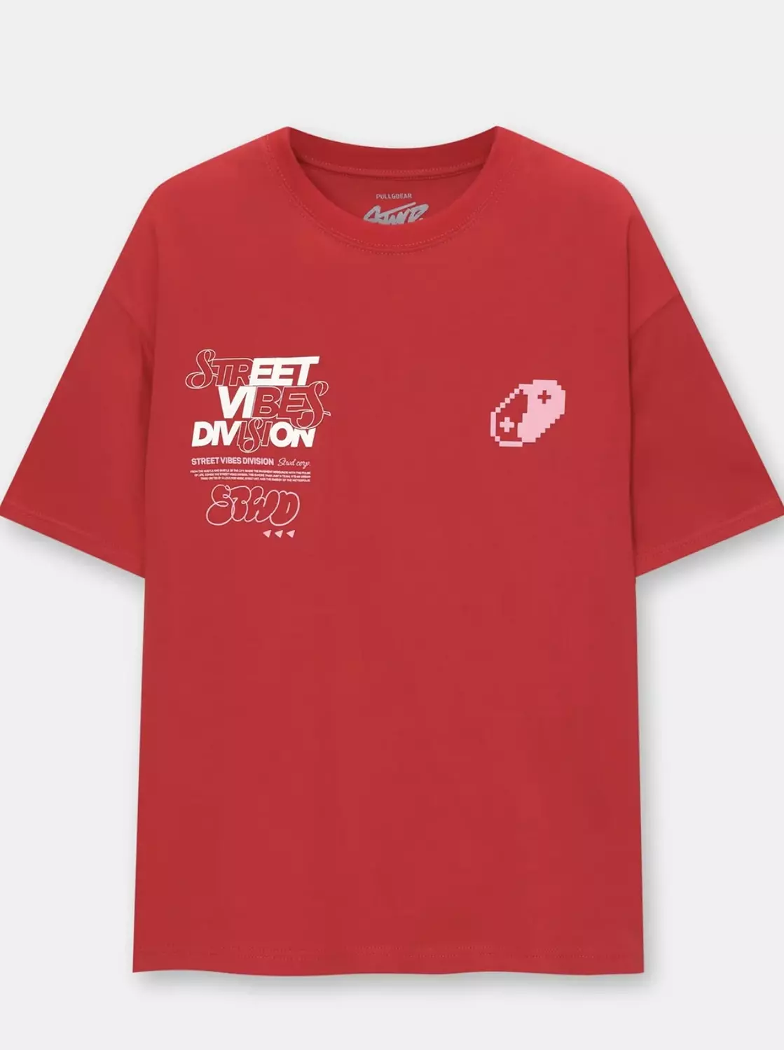 Pull&bear Stwd Red T-shirt 2