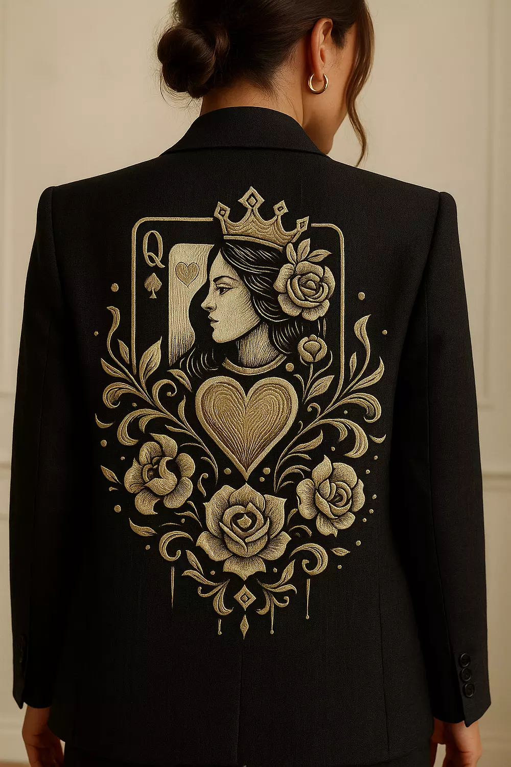 queen of cards blazer image