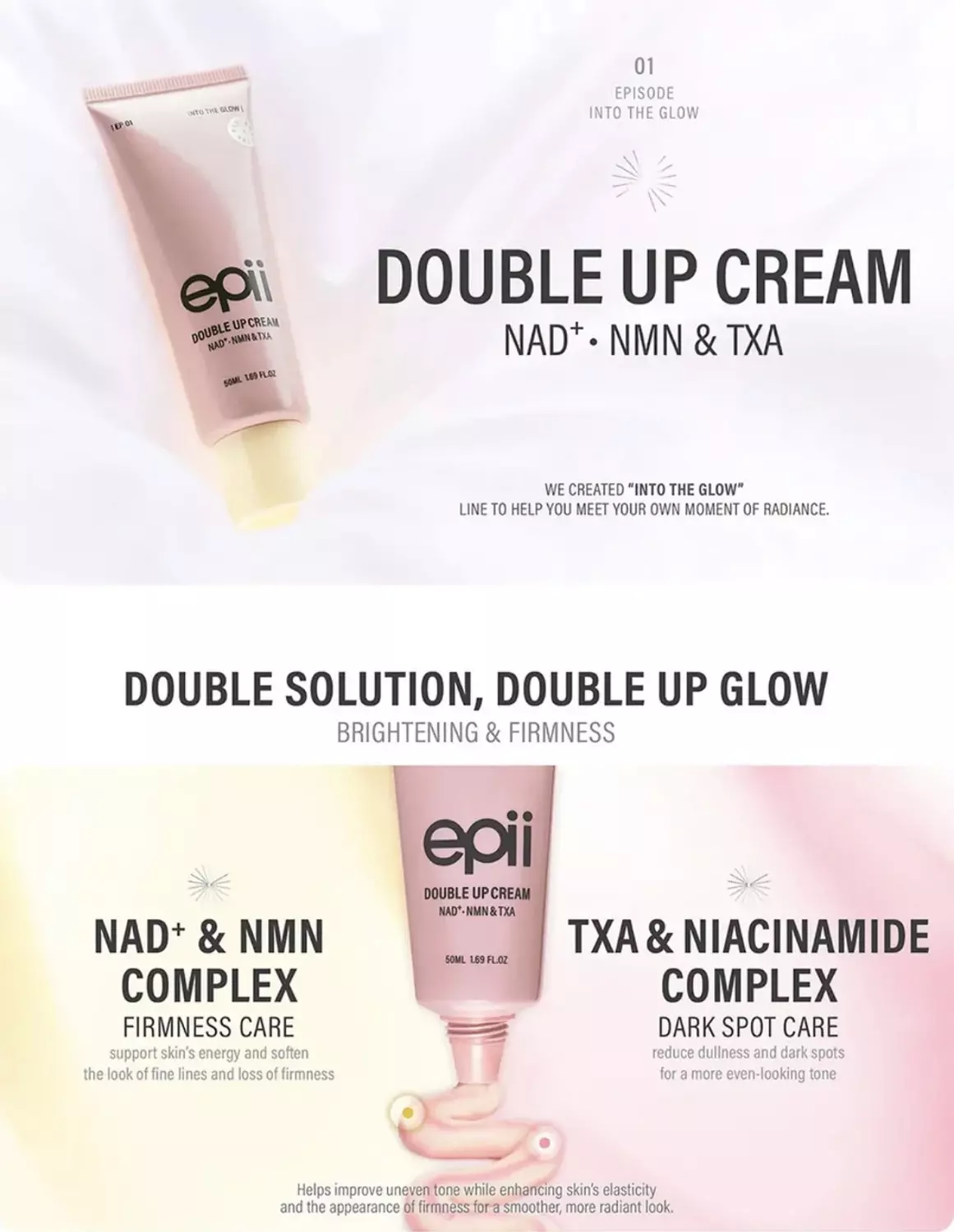 Epii - Double Up Cream NAD+ NMN & TXA 3