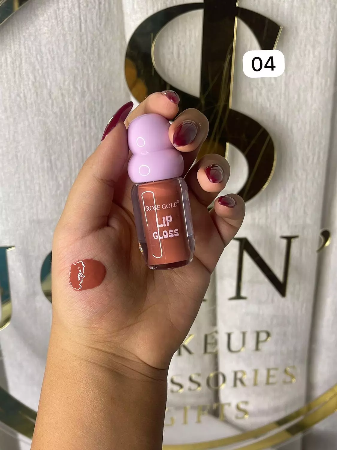 Lip gloss Rose gold  4
