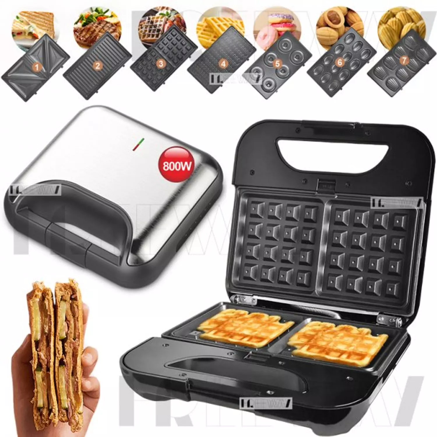 Dsp Electric 7 in 1 Sandwich Maker 3
