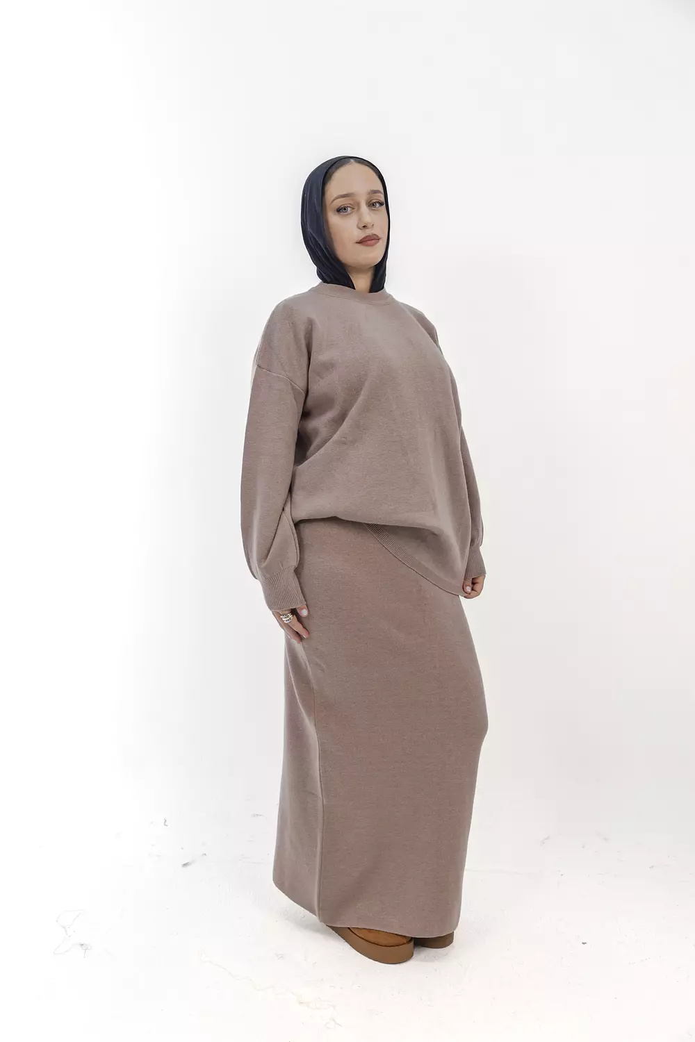 Knitted Skirt Set image