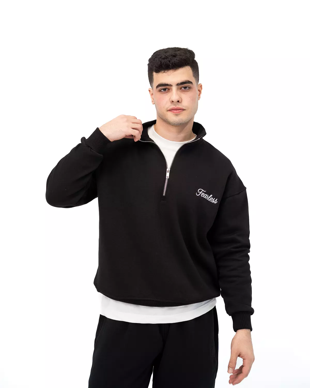 Fearless Quarter Zipper _ Black 5