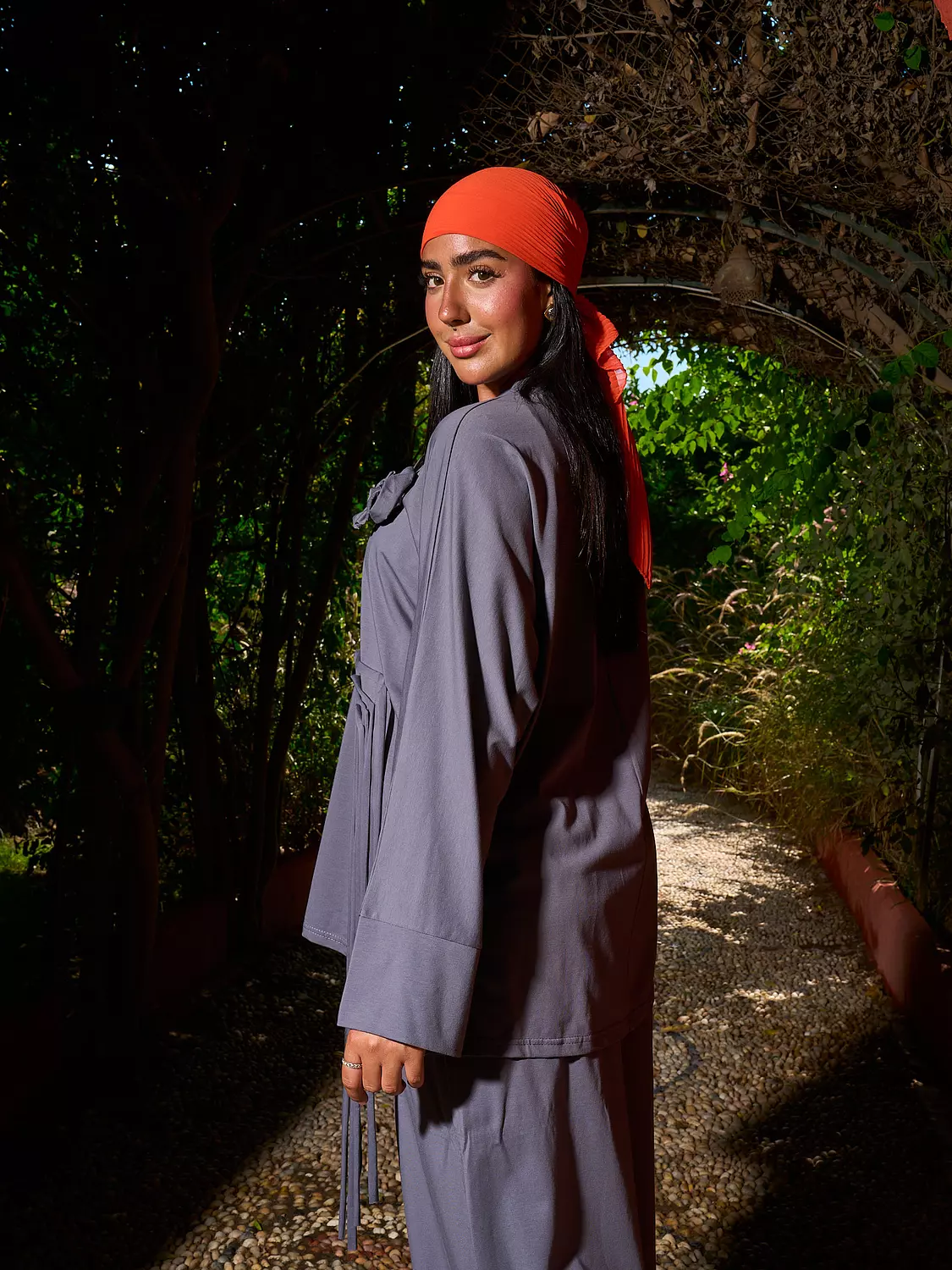 Worood Comfy Set with Pin - Grey 6
