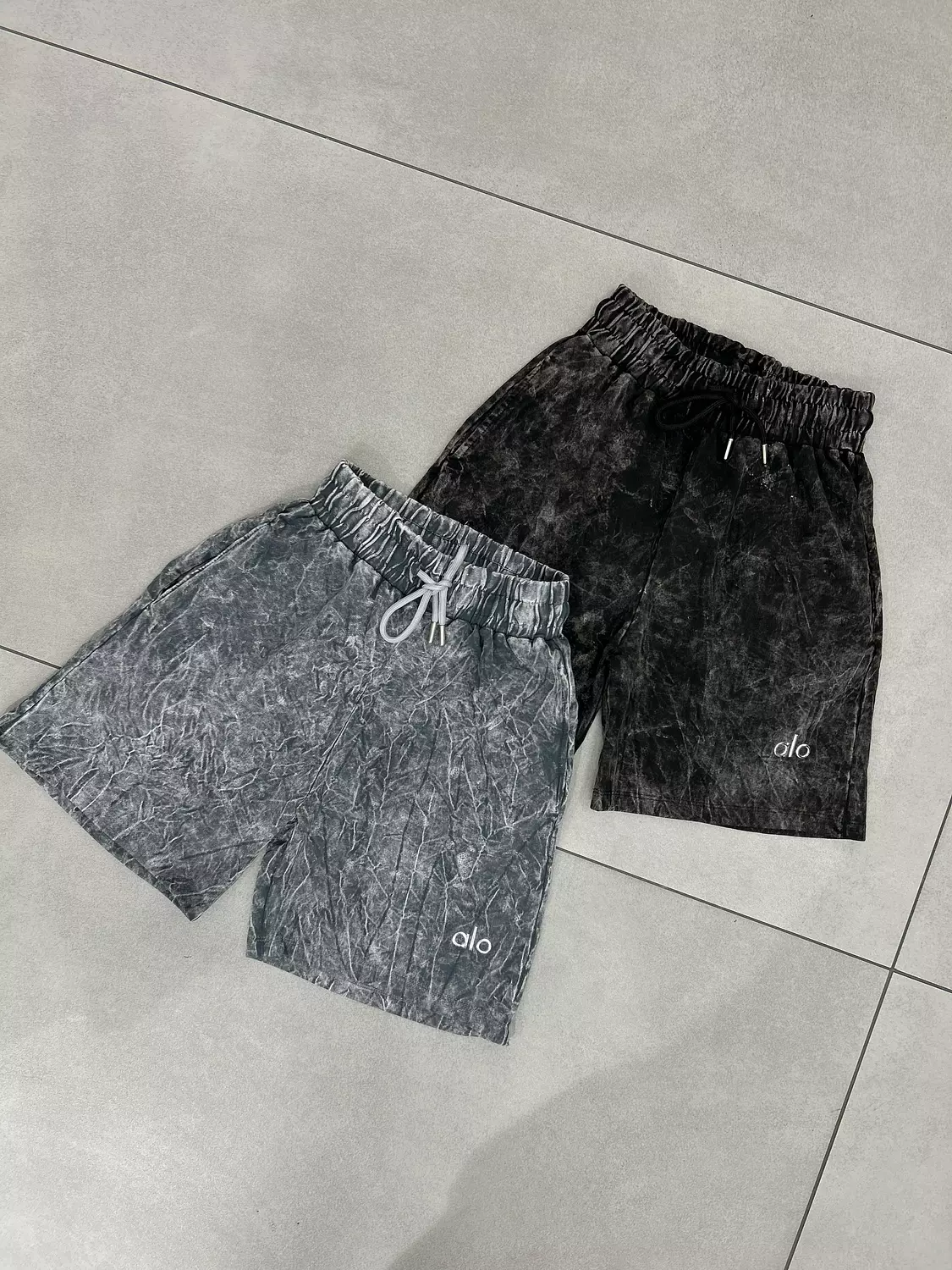 Dark Gray washed Alo Shorts image
