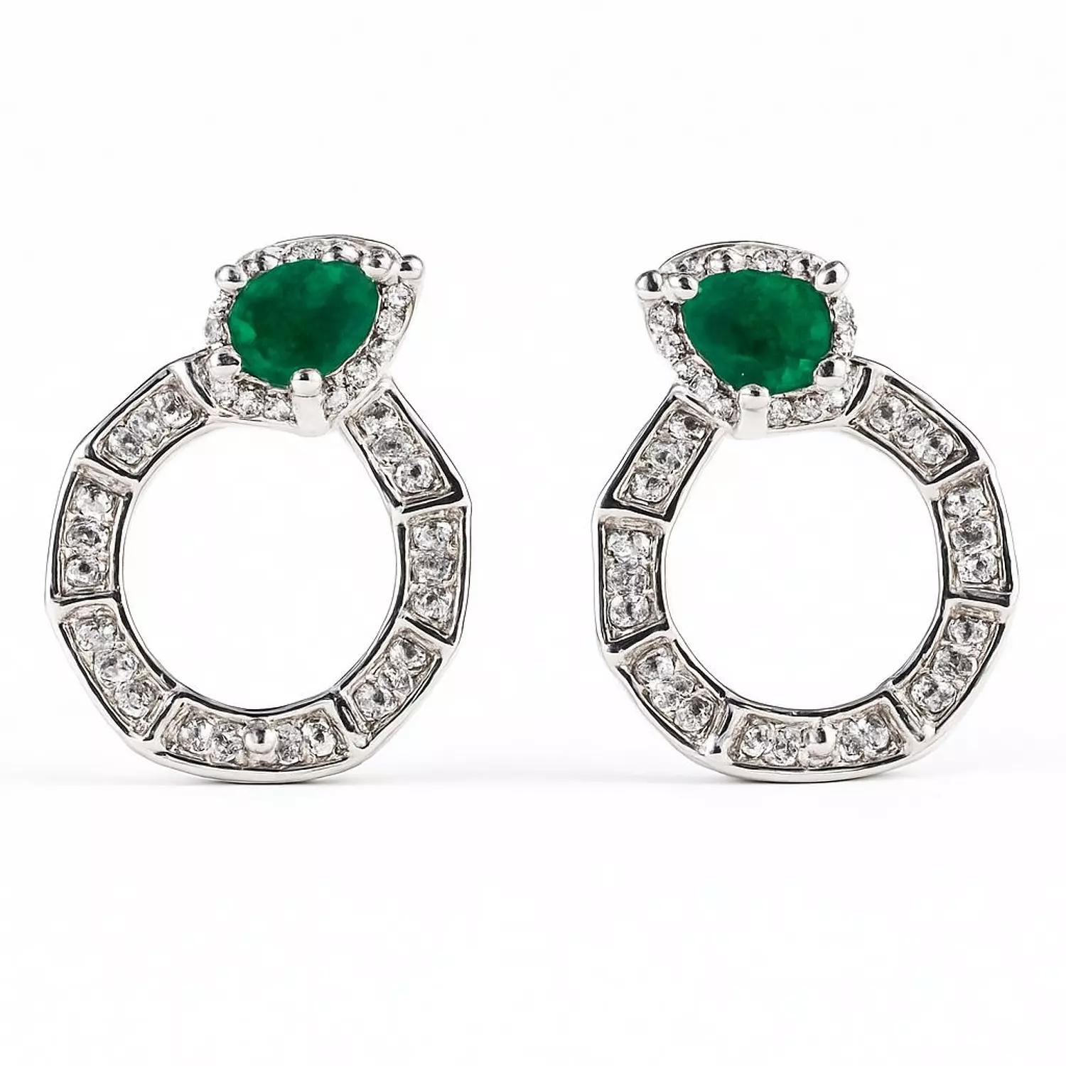 Silver Earrings Bvlgari 1