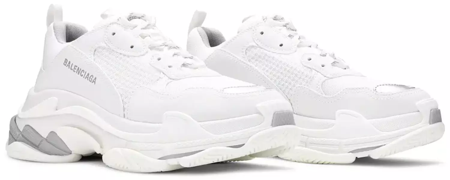 Balenciaga Triple S white metal grey  1