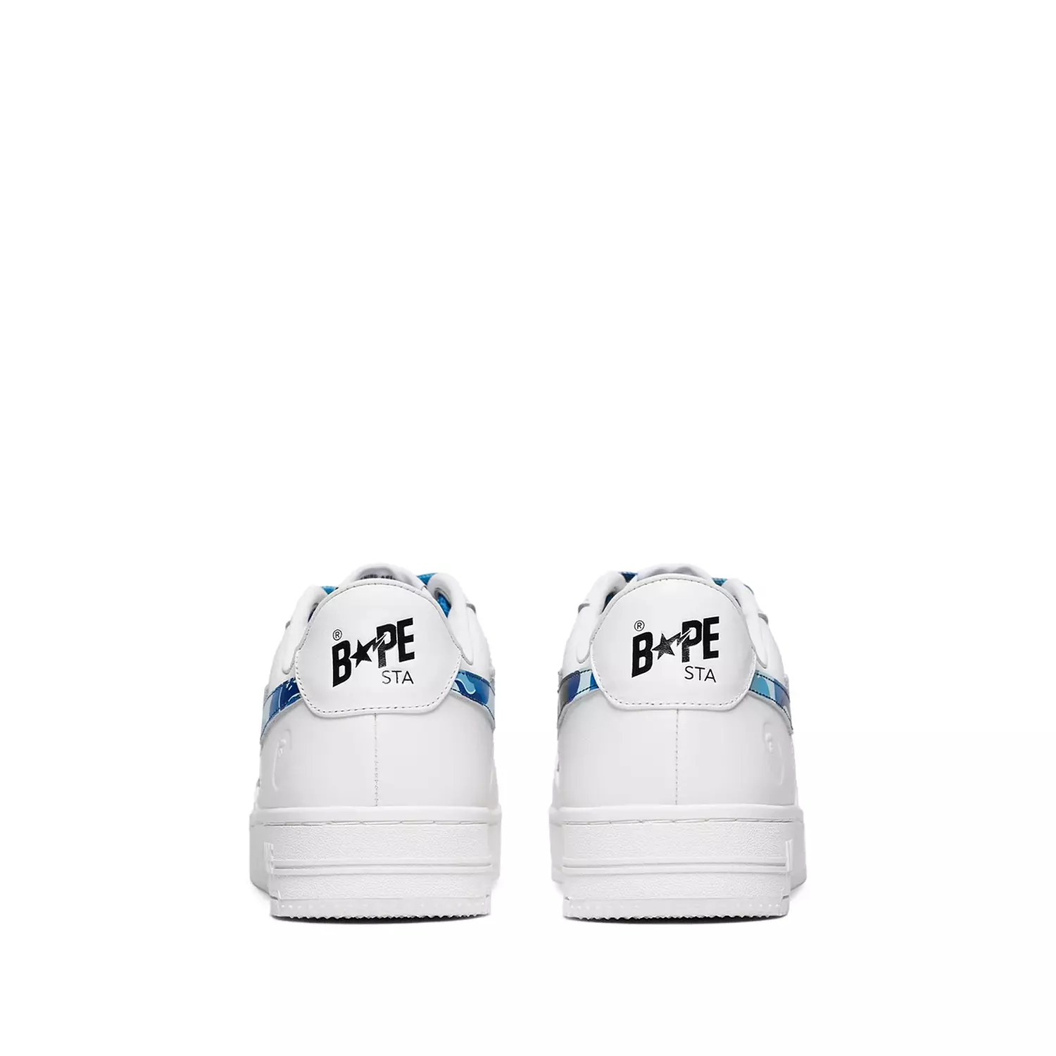 A Bathing Ape Bape Sta Low sneakers in the "ABC Camo Pack - Blue" 3