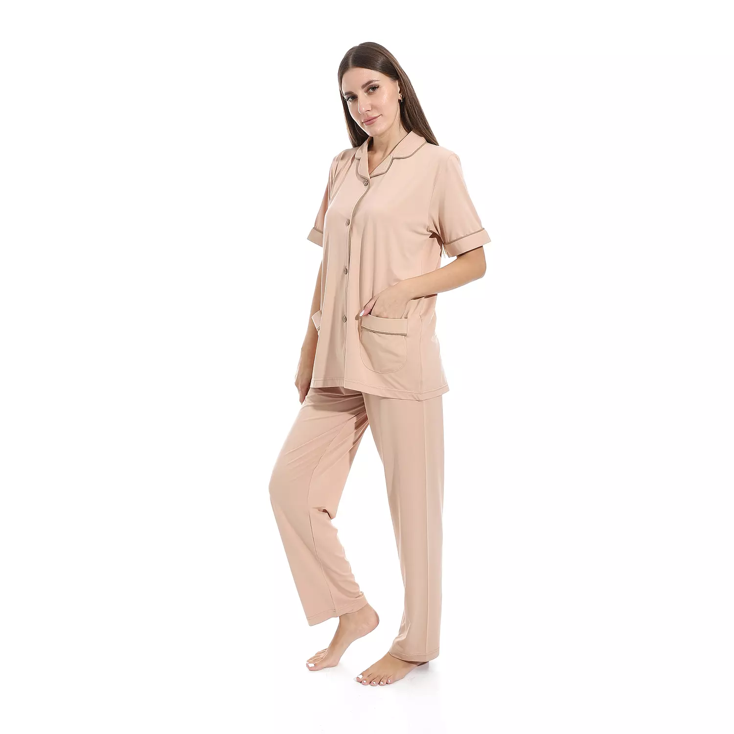 Women Classic PJ - 2534 - Beige image