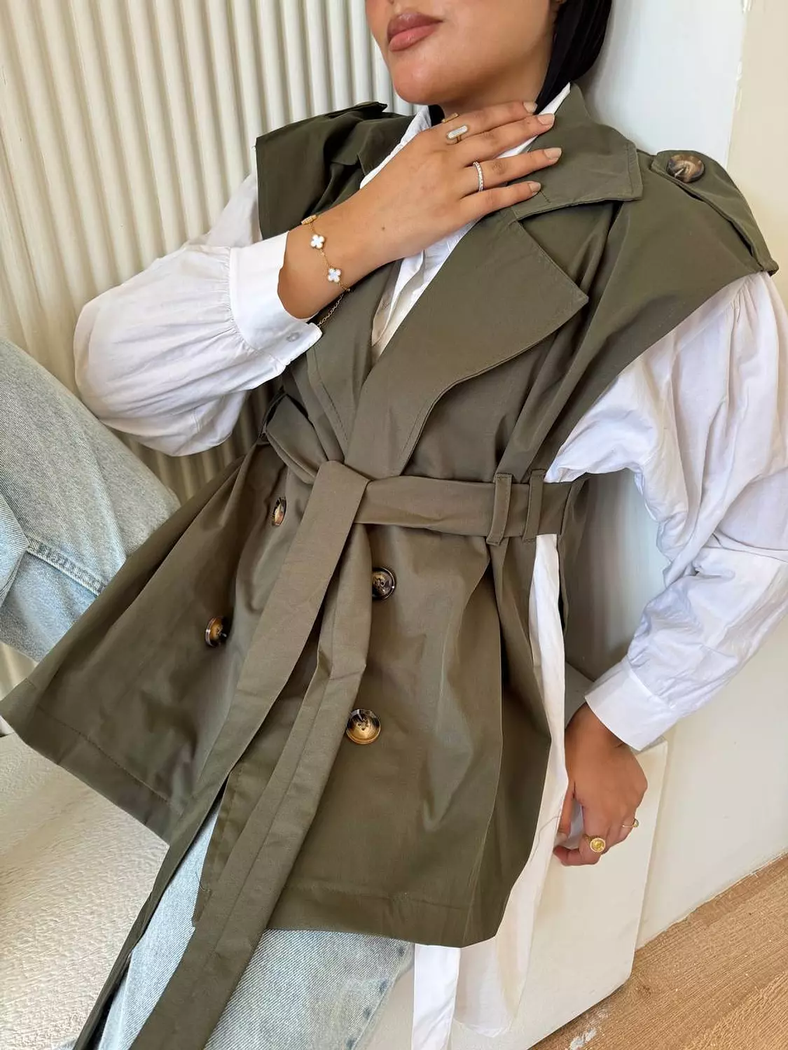 Gabardine vest 1