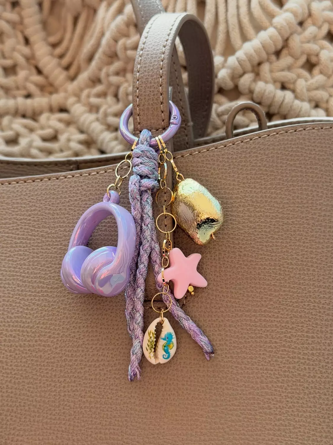 Lilac Bag Charm hover image